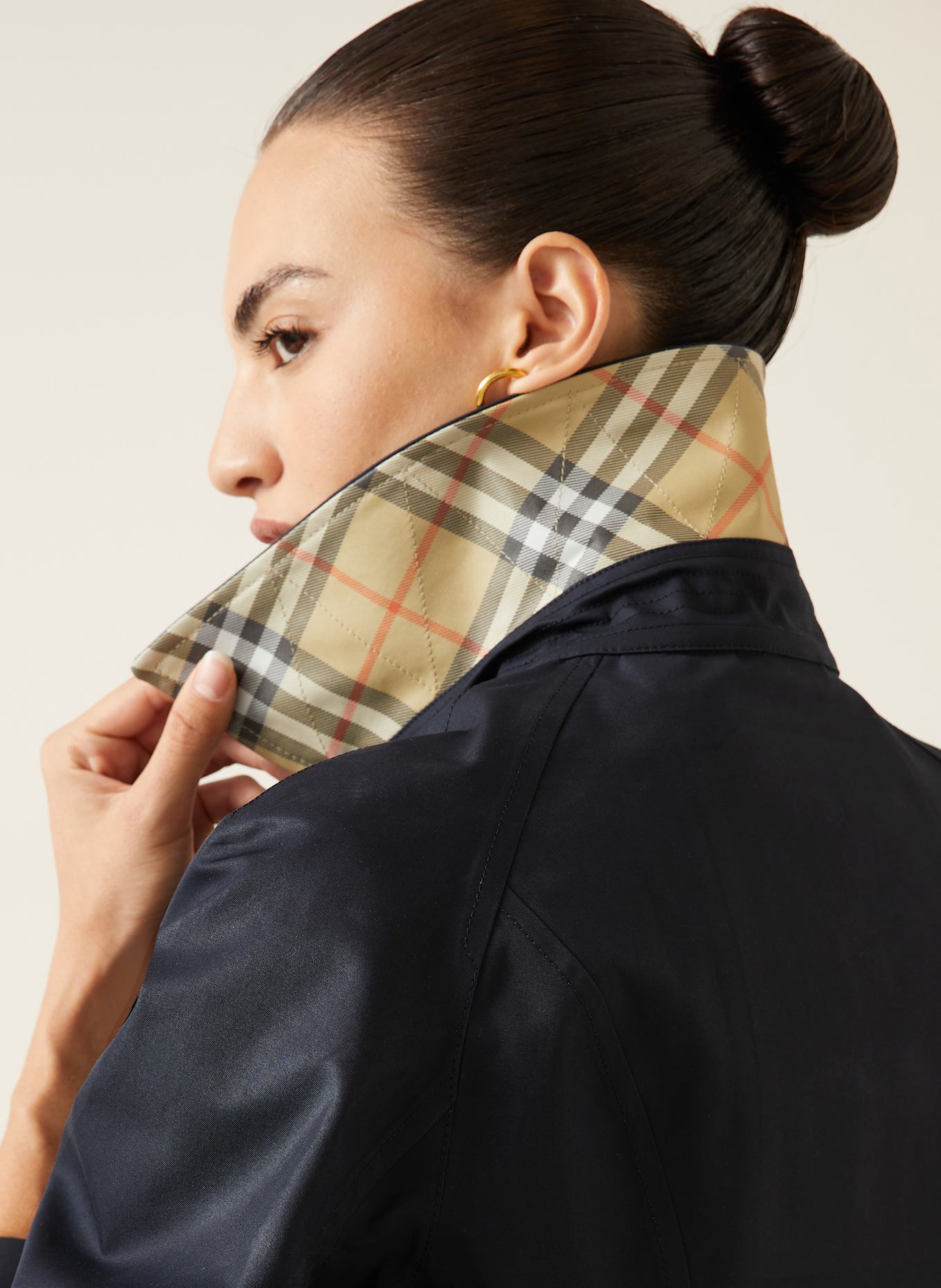 BURBERRY Trench-Jacke: DUNKELBLAU