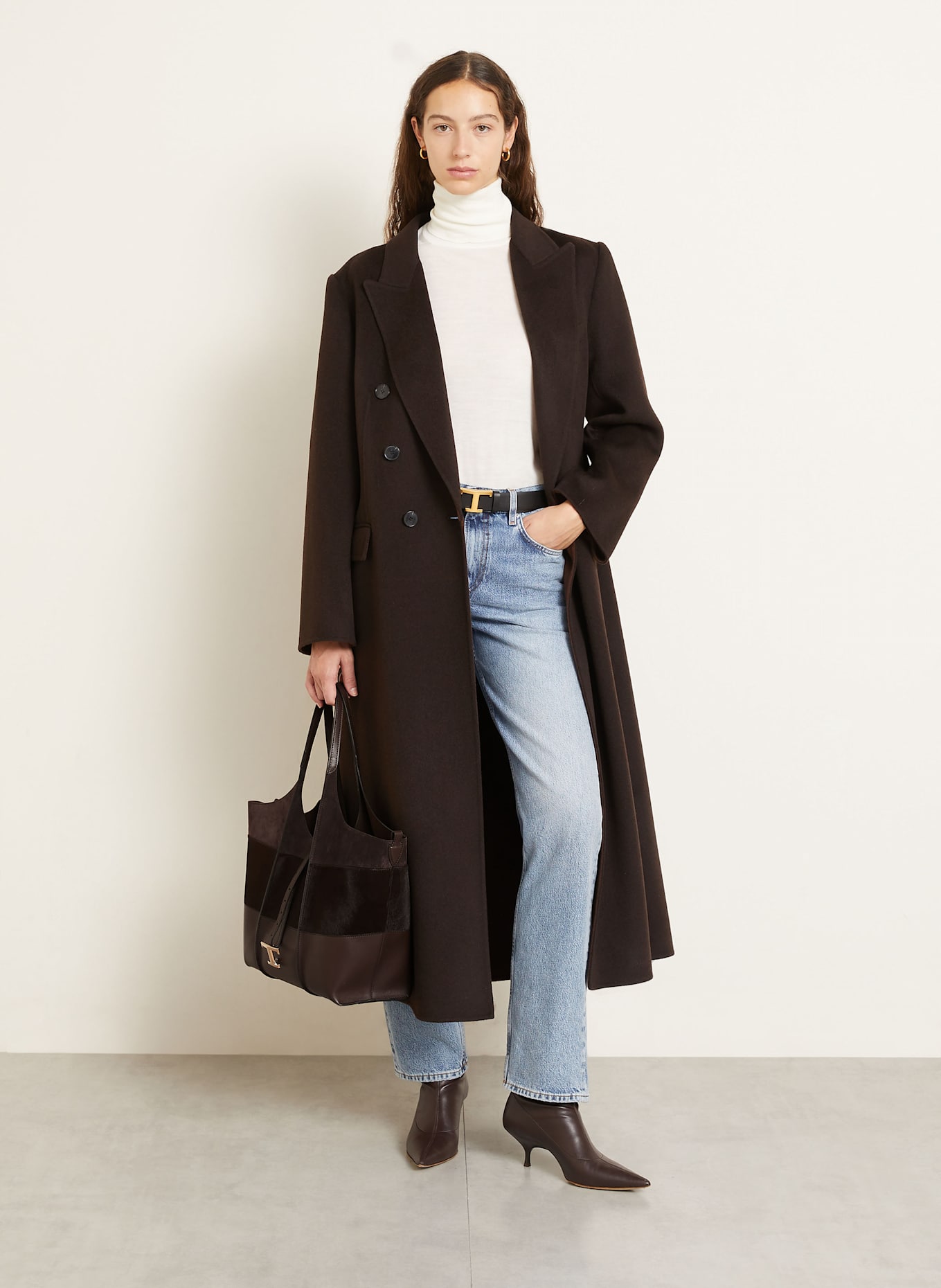 TOD'S Shopper: DARK BROWN