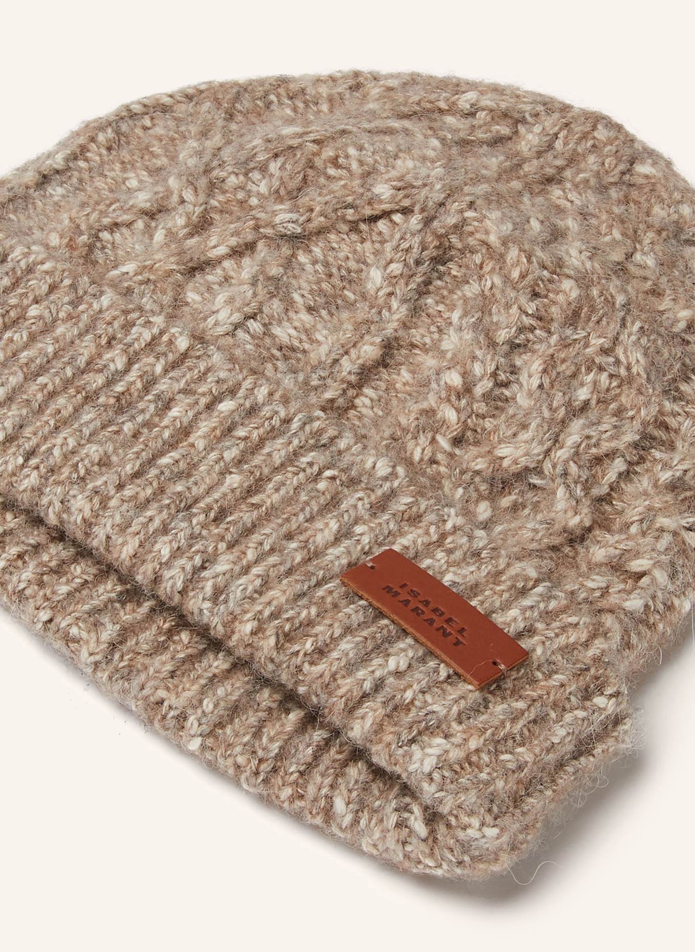 ISABEL MARANT Mütze BOWIE: BRAUN / WEISS