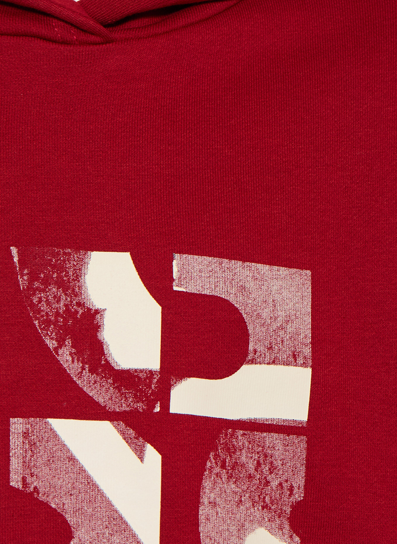 BOSS Hoodie: ROT / WEISS