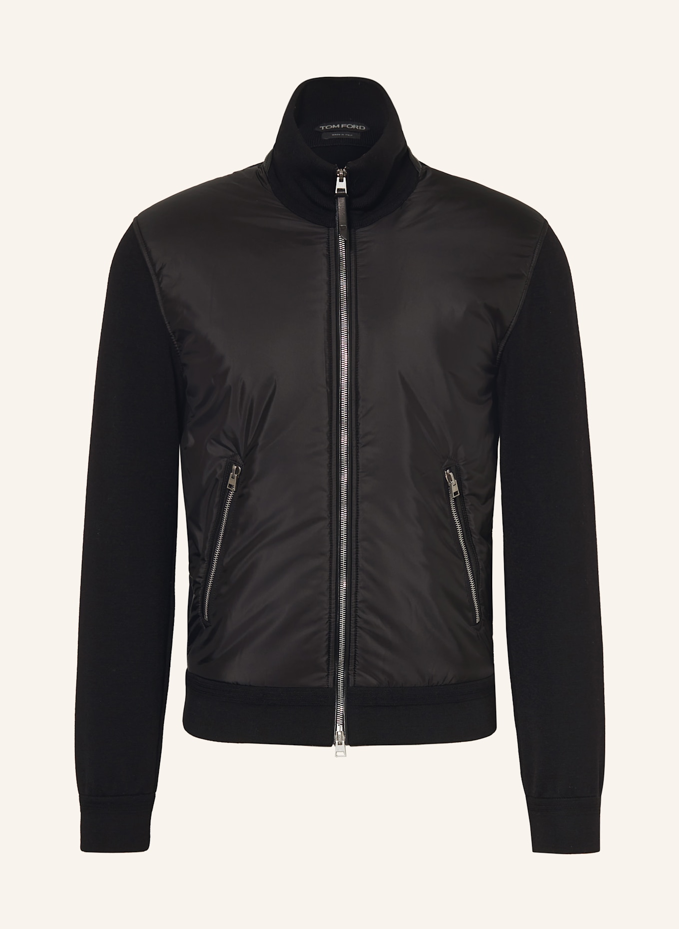 TOM FORD Blouson im Materialmix: SCHWARZ