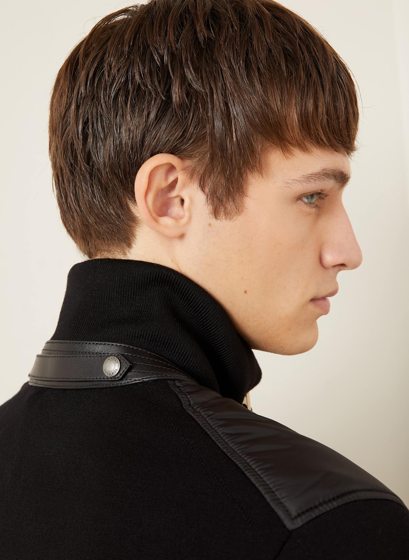 TOM FORD Blouson im Materialmix: SCHWARZ