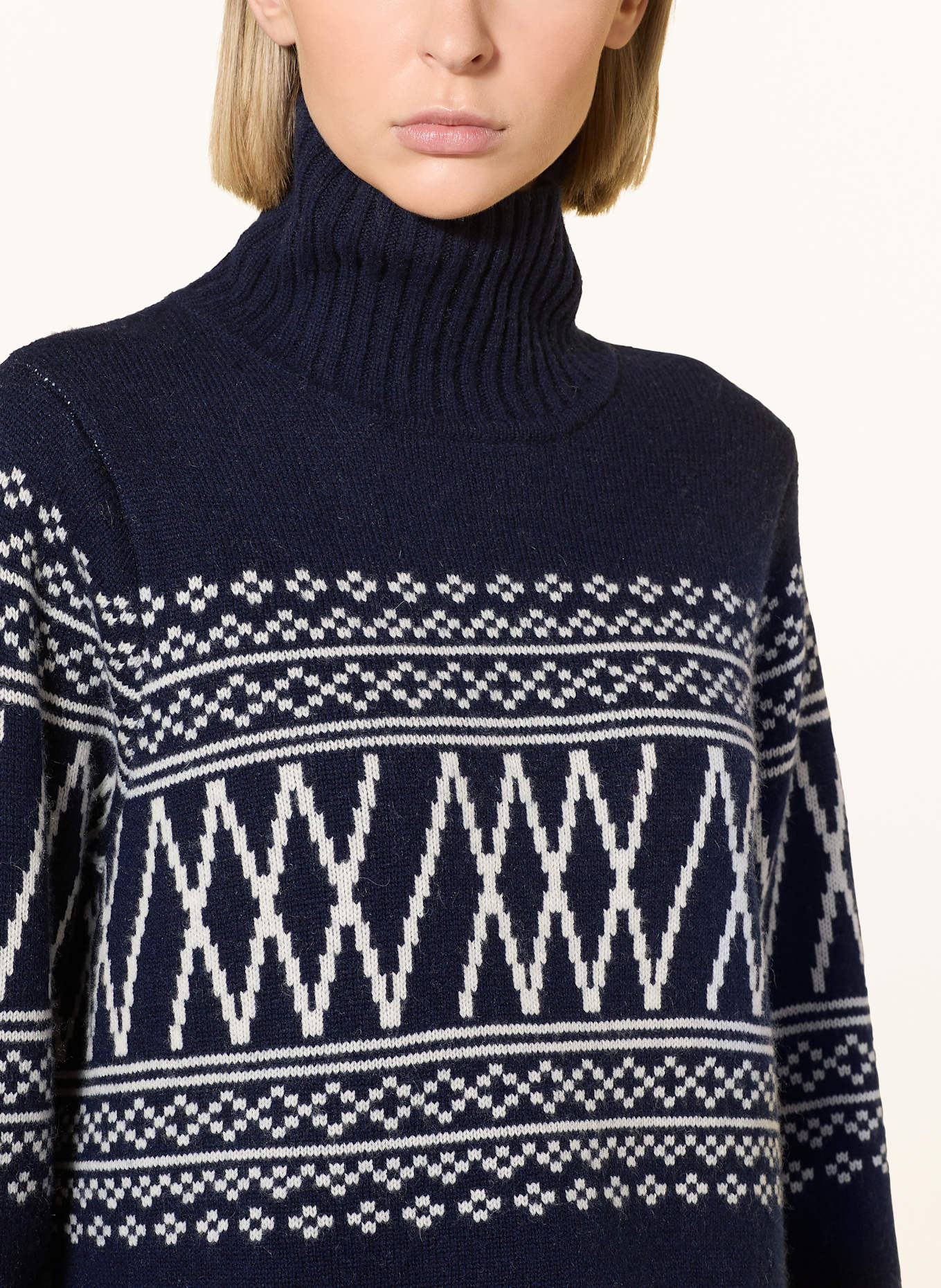 WE NORWEGIANS Pullover SETESDAL: DUNKELBLAU