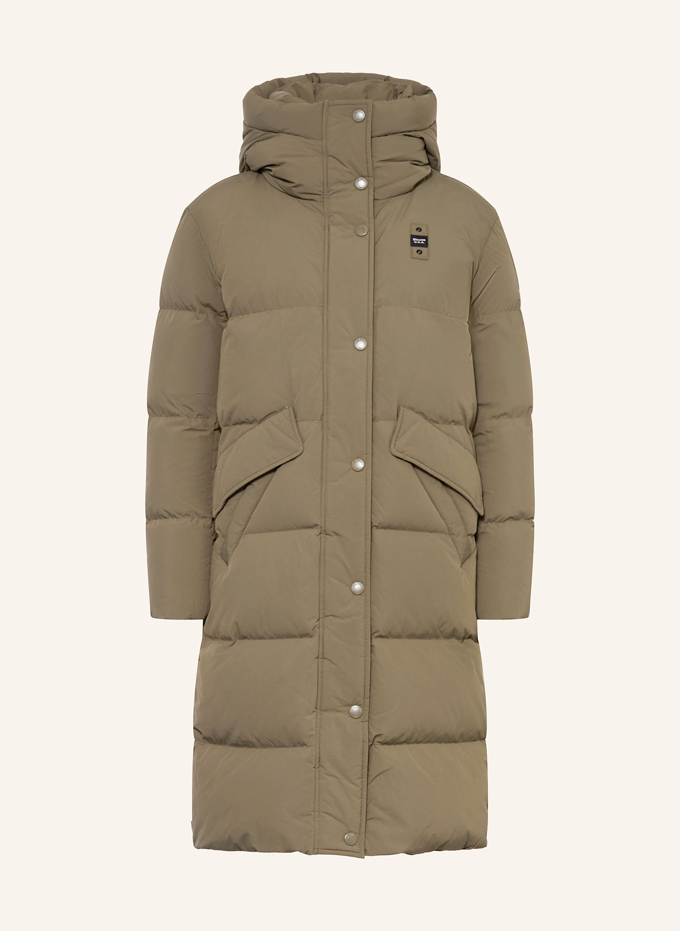 Blauer Daunenmantel LENA: KHAKI