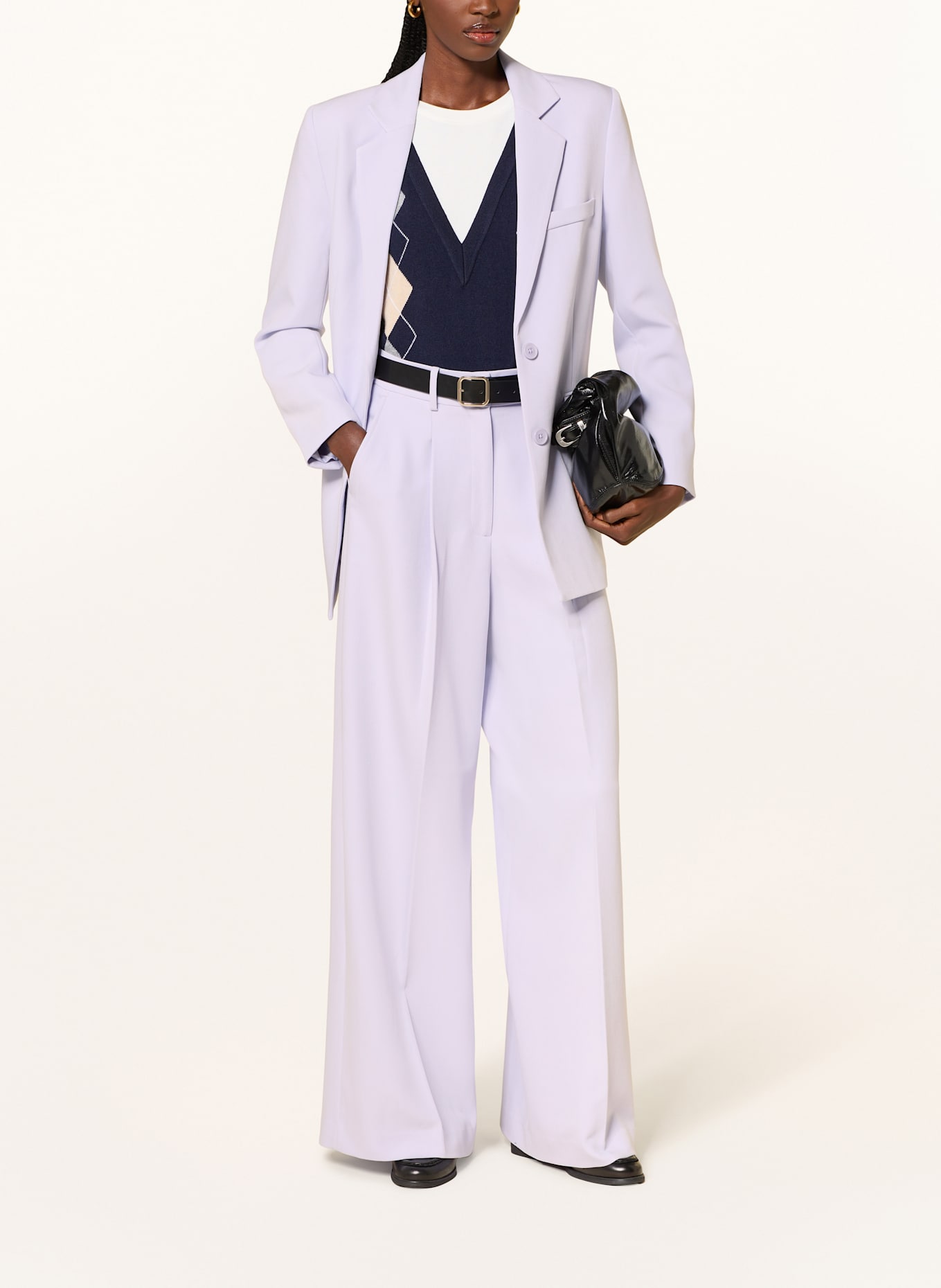 MRS & HUGS Wide leg trousers: LIGHT PINK