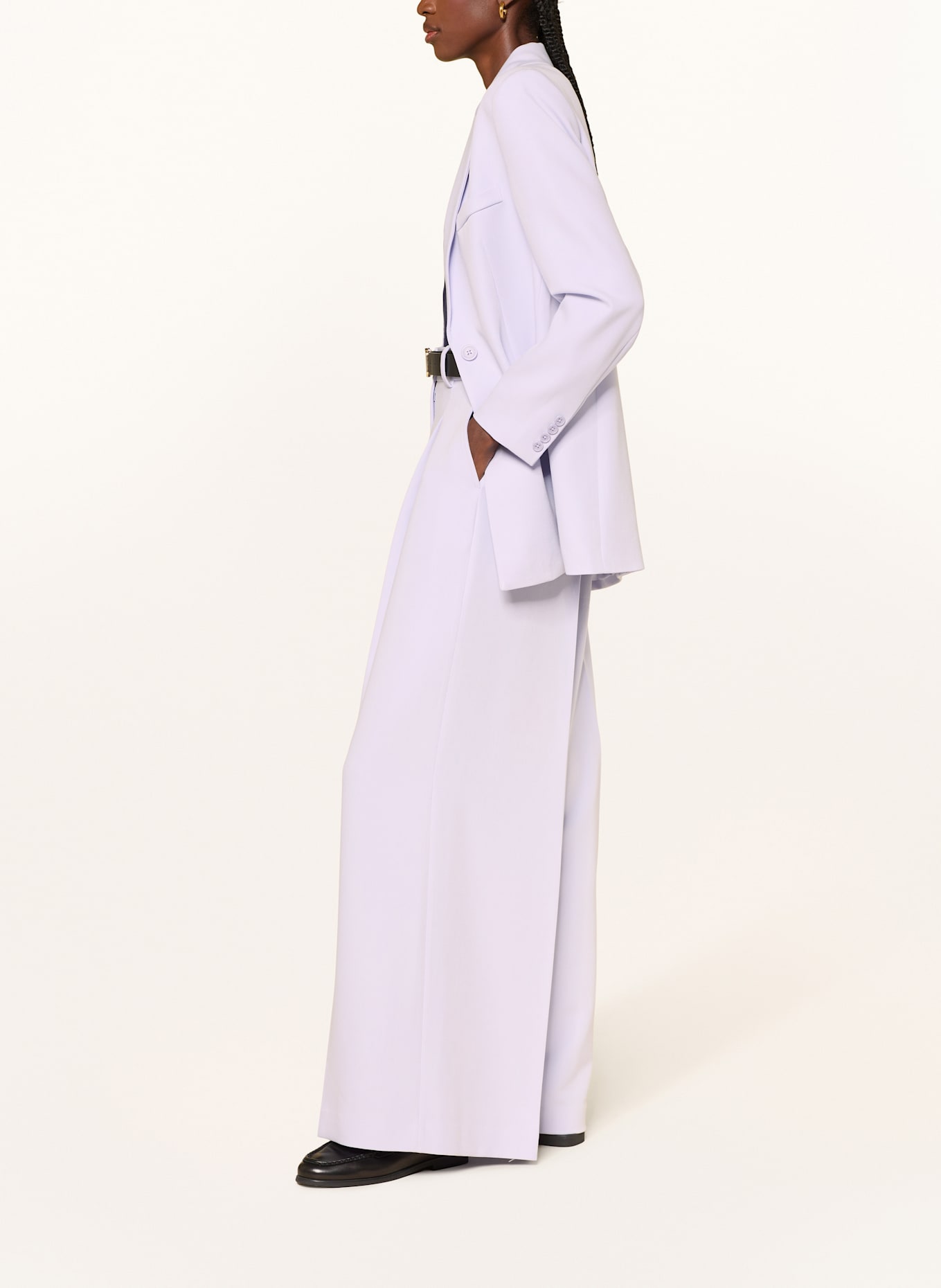 MRS & HUGS Wide leg trousers: LIGHT PINK