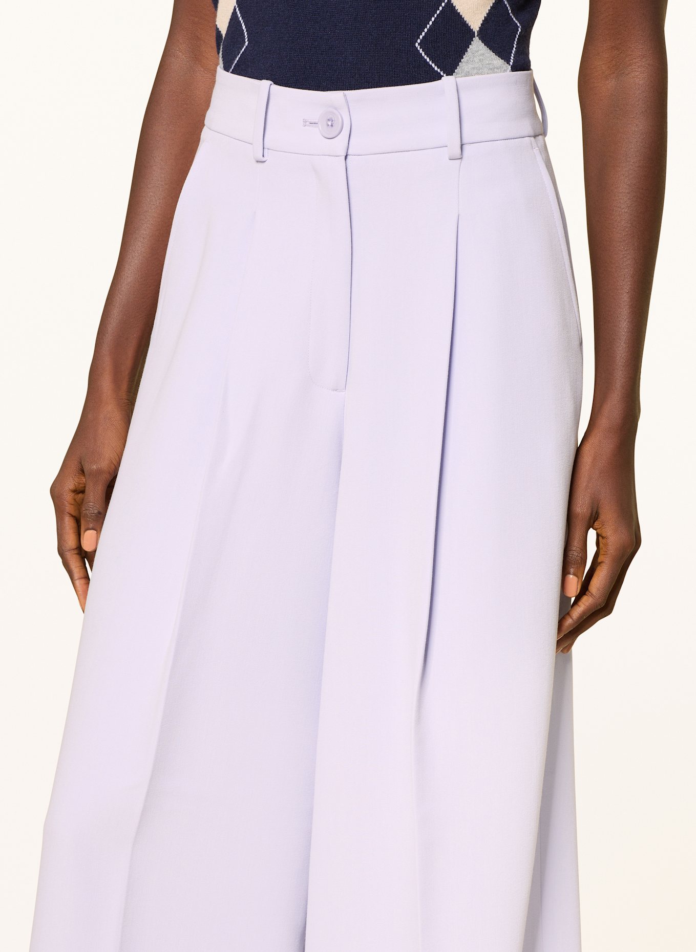 MRS & HUGS Wide leg trousers: LIGHT PINK