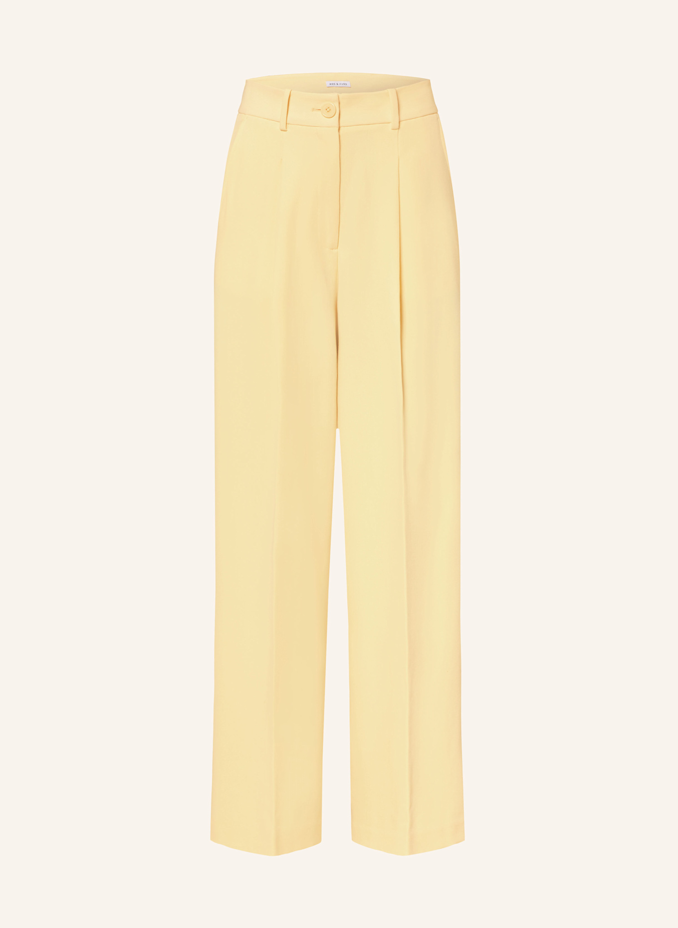 MRS & HUGS Wide leg trousers: YELLOW