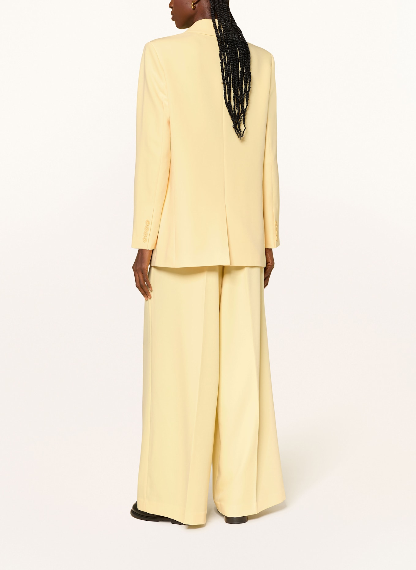 MRS & HUGS Wide leg trousers: YELLOW