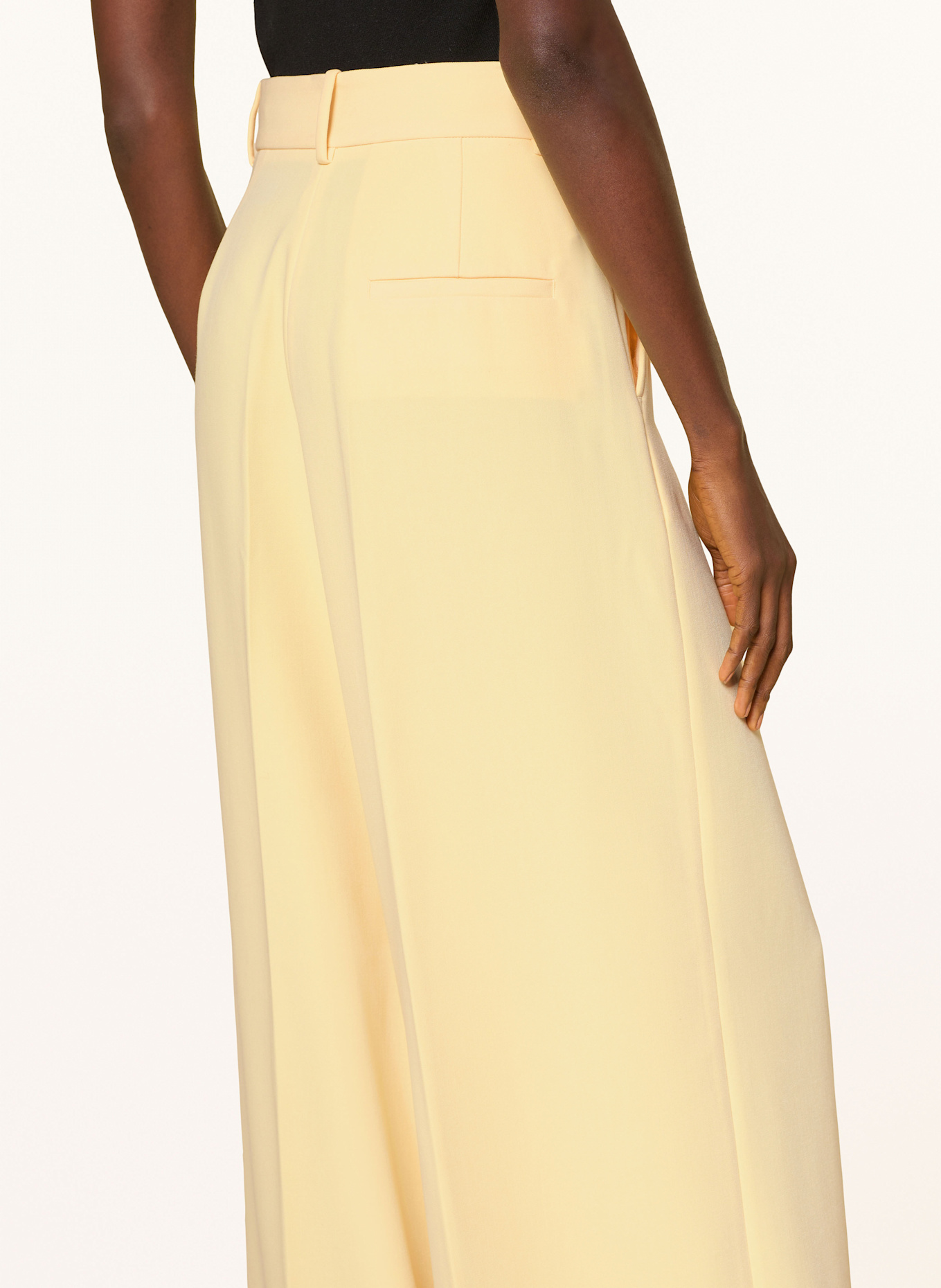 MRS & HUGS Wide leg trousers: YELLOW