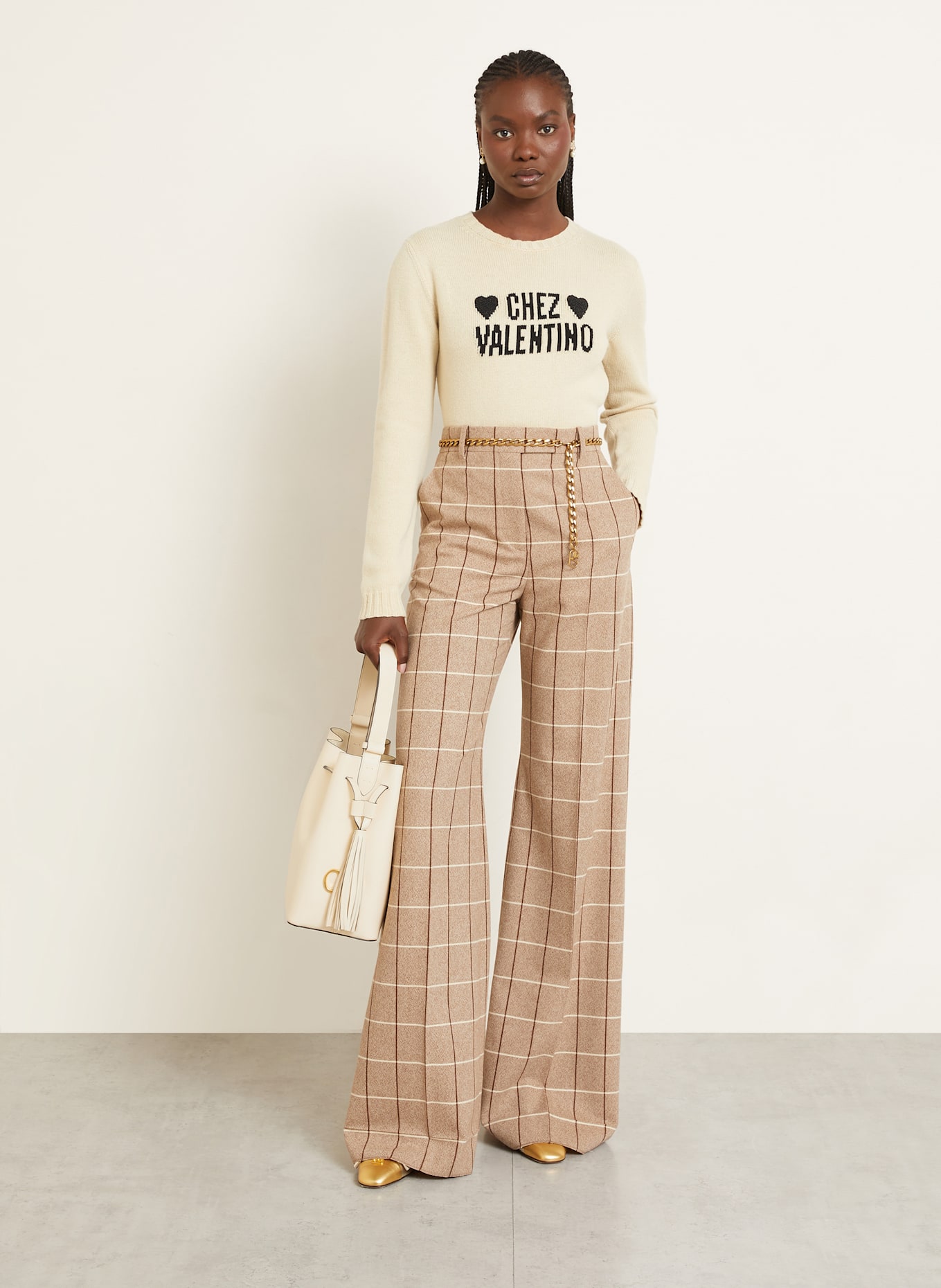 VALENTINO GARAVANI Beuteltasche SO SEAU: ECRU