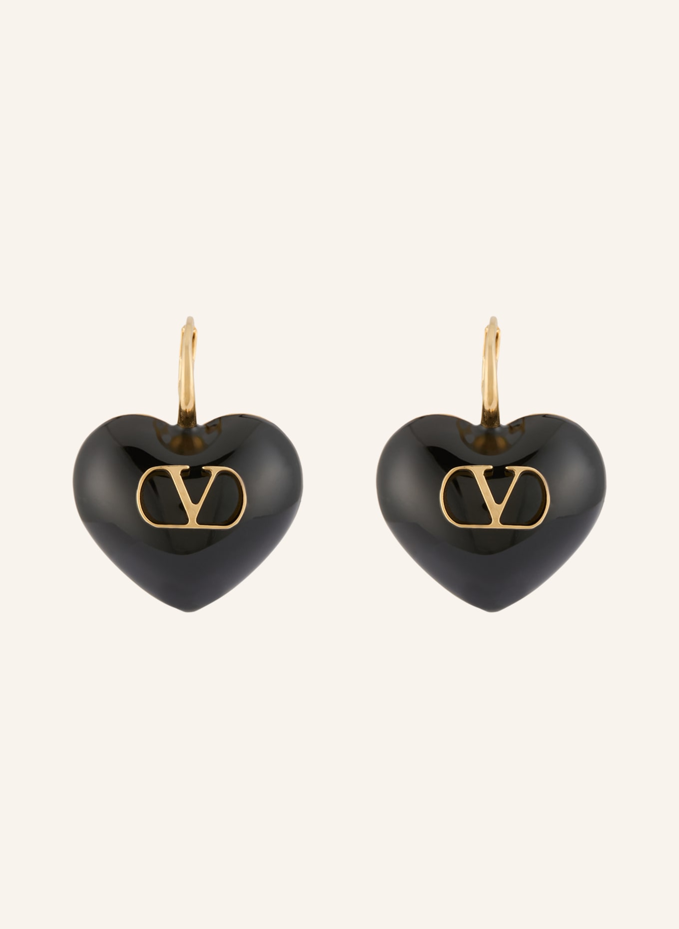 VALENTINO GARAVANI Earrings COEUR ROYAL: BLACK / GOLD