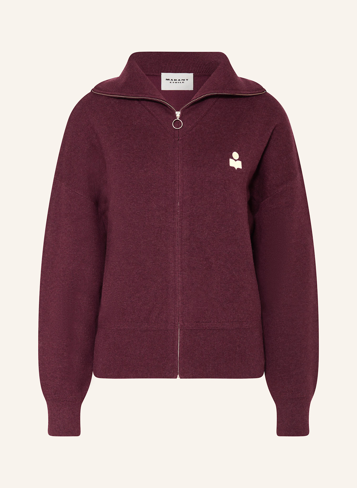 MARANT ÉTOILE Strickjacke AXELLE: DUNKELROT