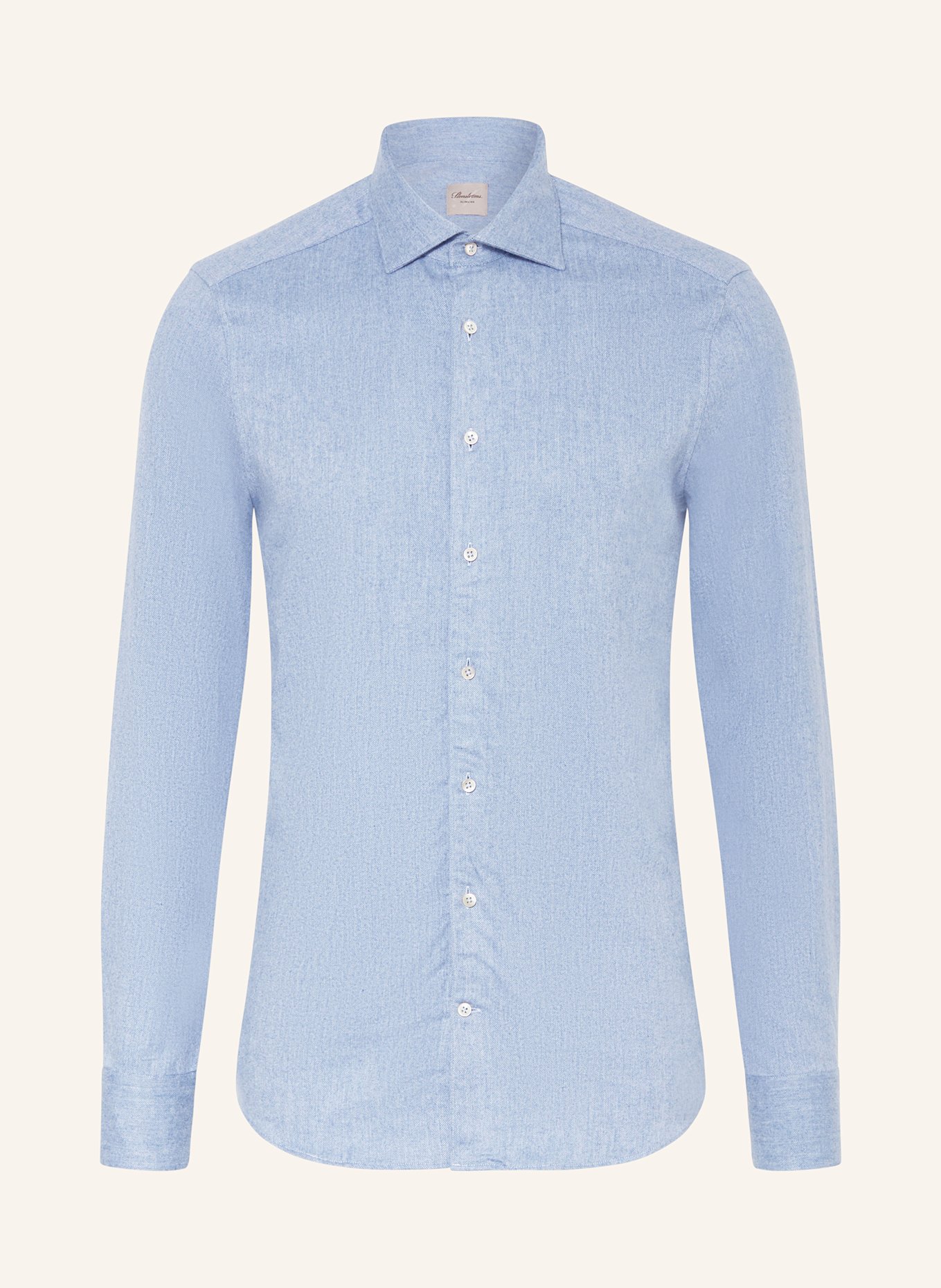 Stenströms Flanellhemd Slim Fit: HELLBLAU