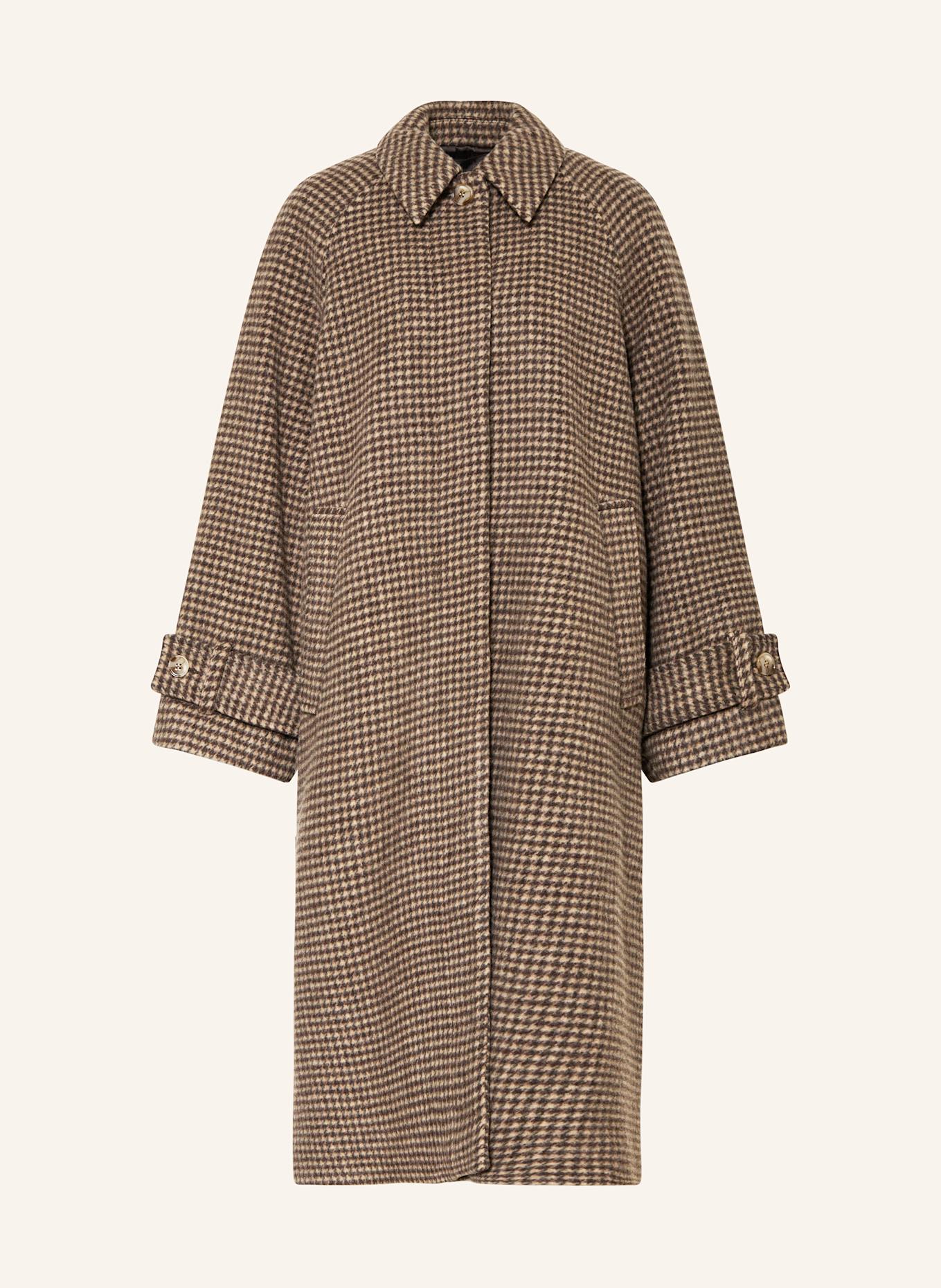 SAMSØE  SAMSØE Wollmantel ALMA: BRAUN / HELLBRAUN / GRAU