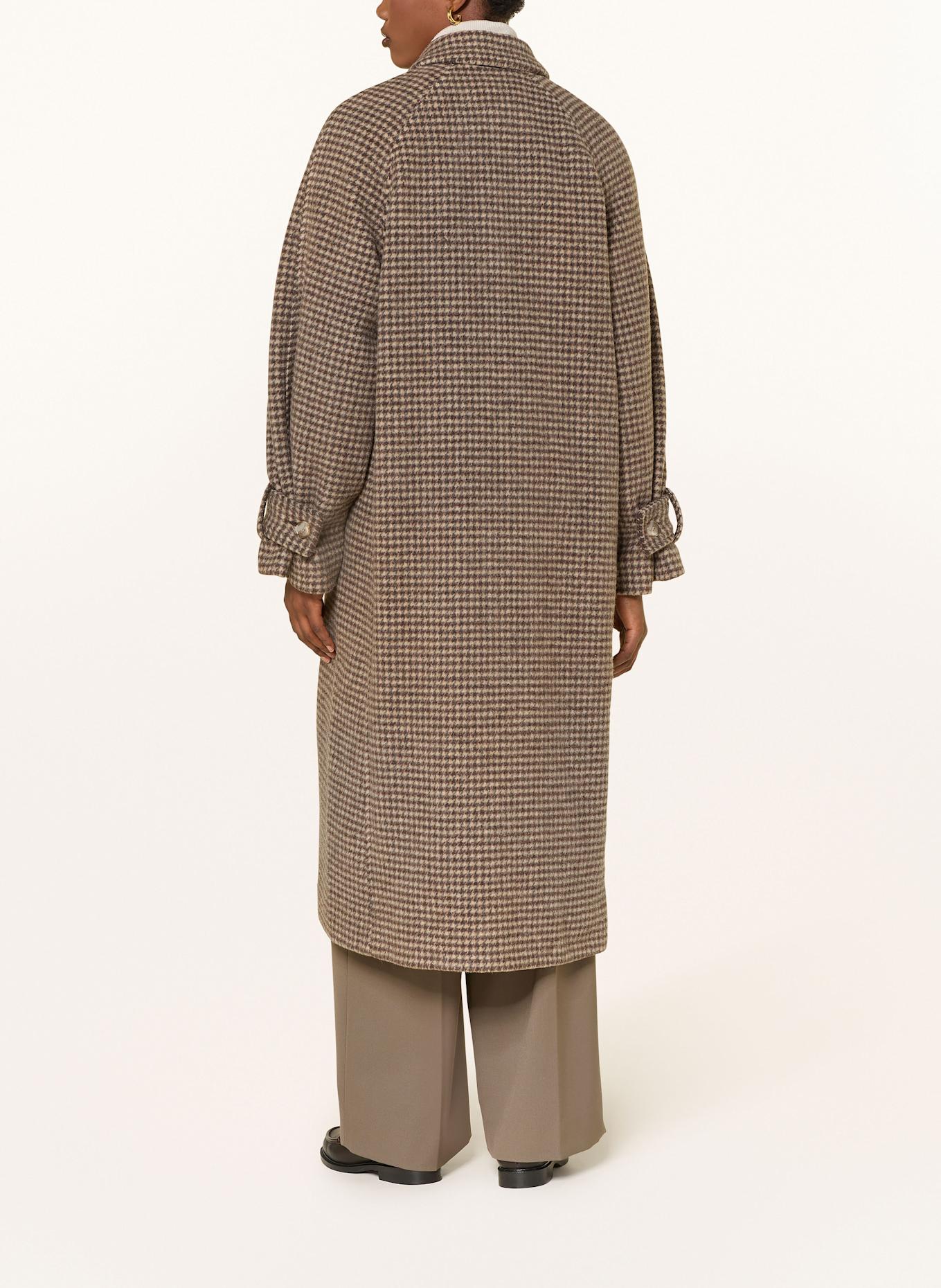 SAMSØE  SAMSØE Wollmantel ALMA: BRAUN / HELLBRAUN / GRAU