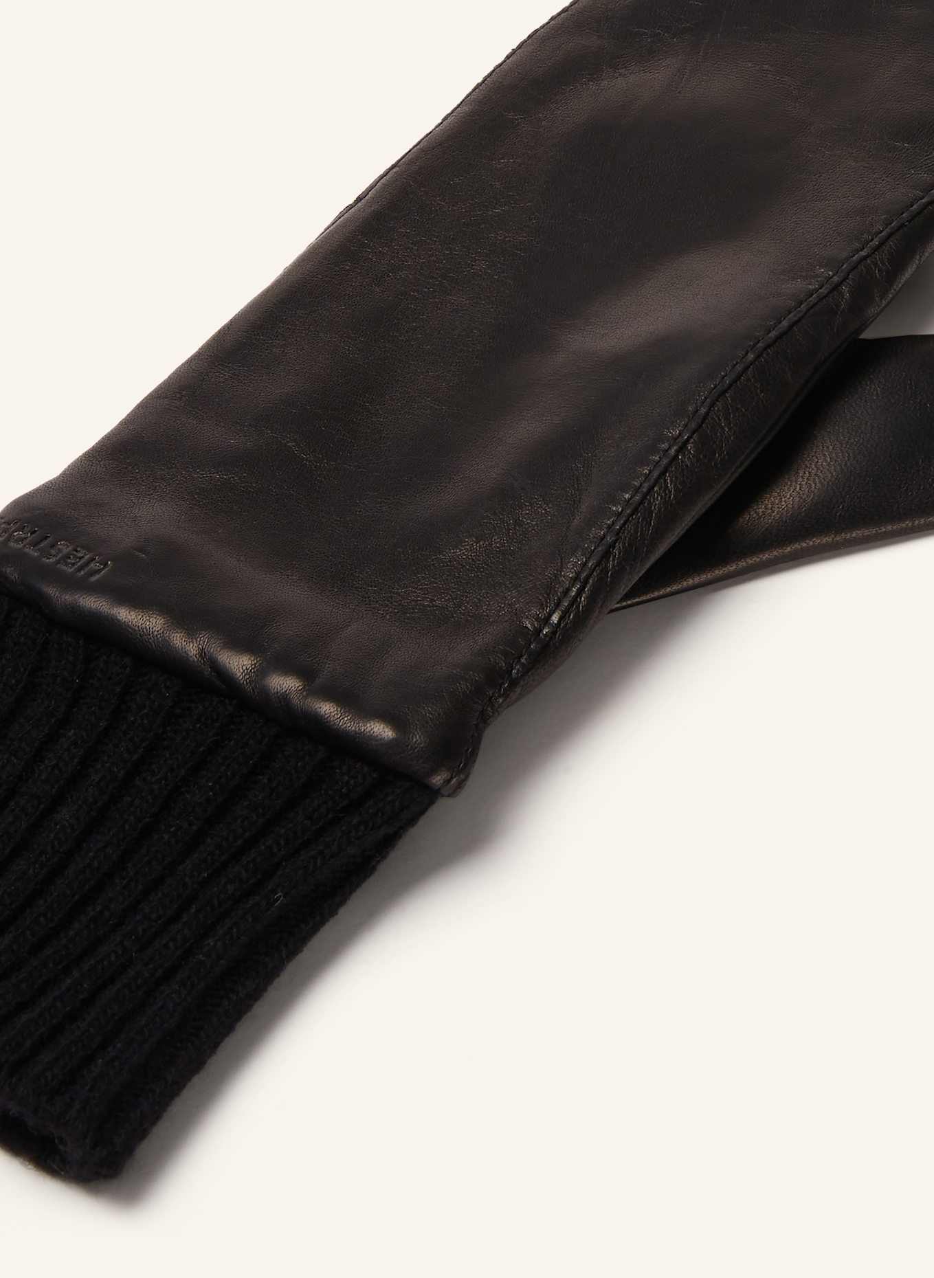 HESTRA Lederfäustlinge TINA: SCHWARZ