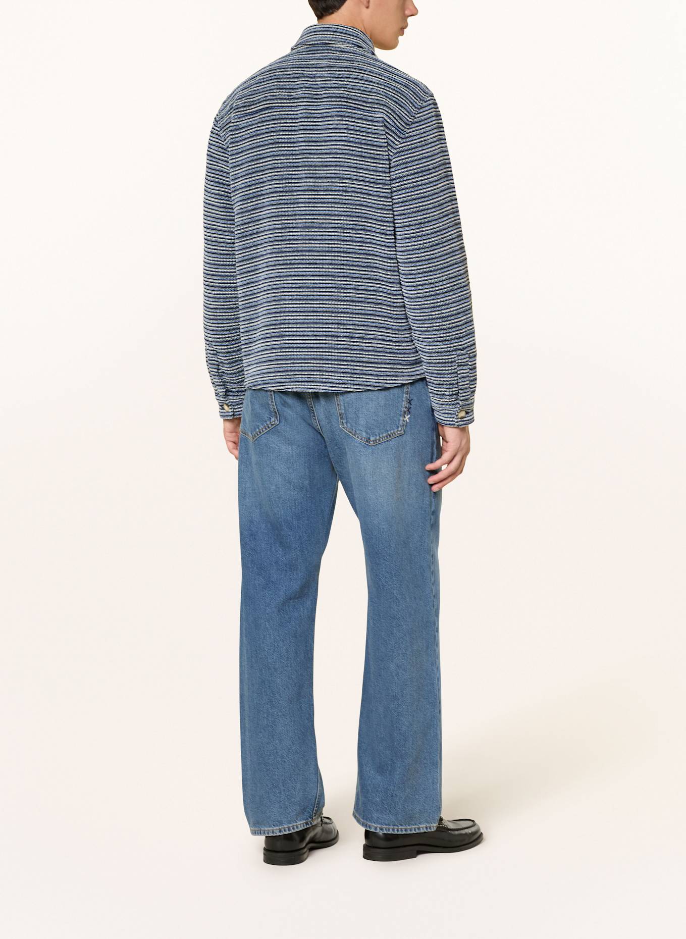 SCOTCH & SODA Overshirt: BLAU / WEISS / DUNKELBLAU