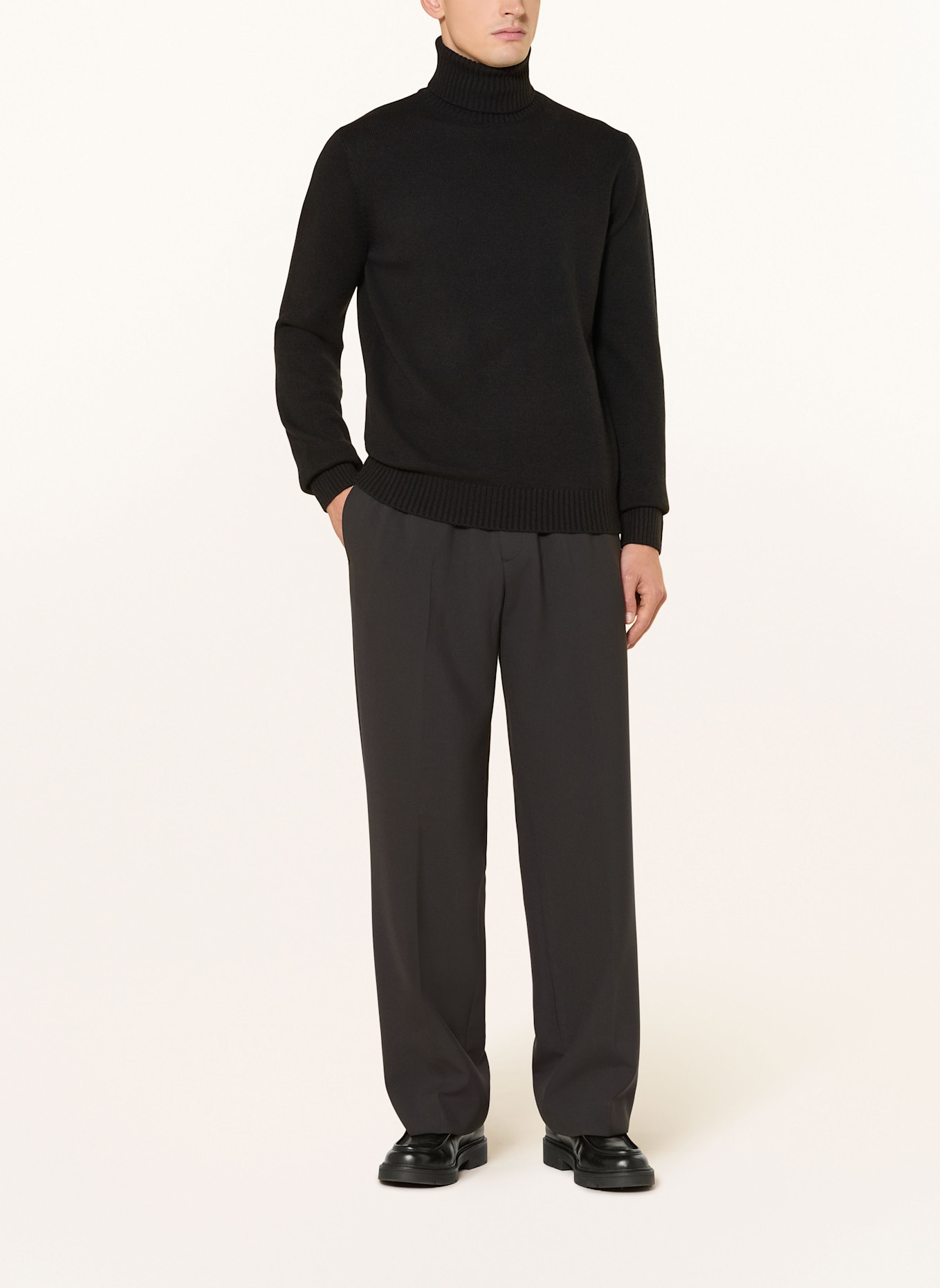 ECOALF Rollkragenpullover: SCHWARZ