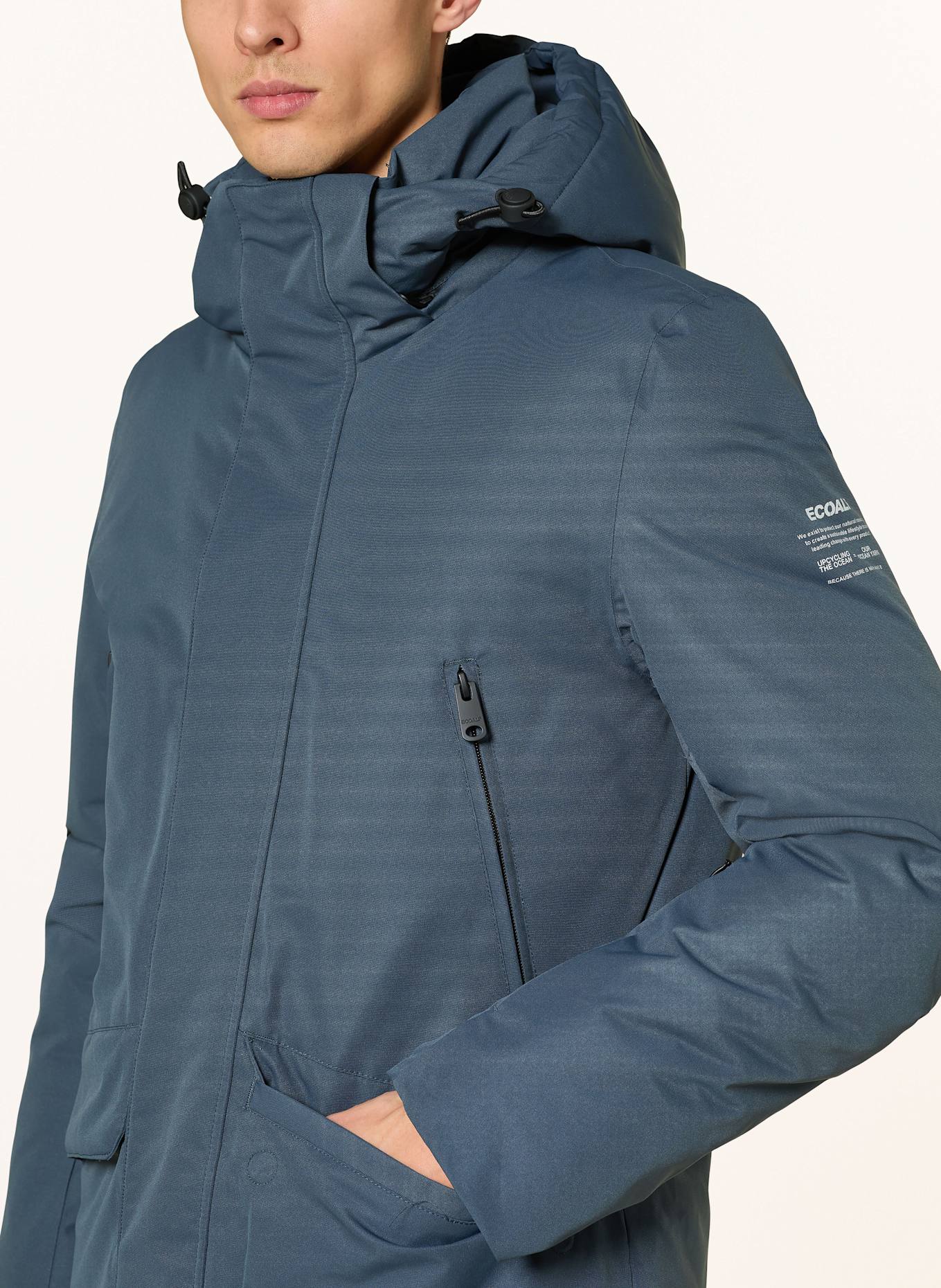 ECOALF Parka mit abnehmbarer Kapuze: DUNKELBLAU