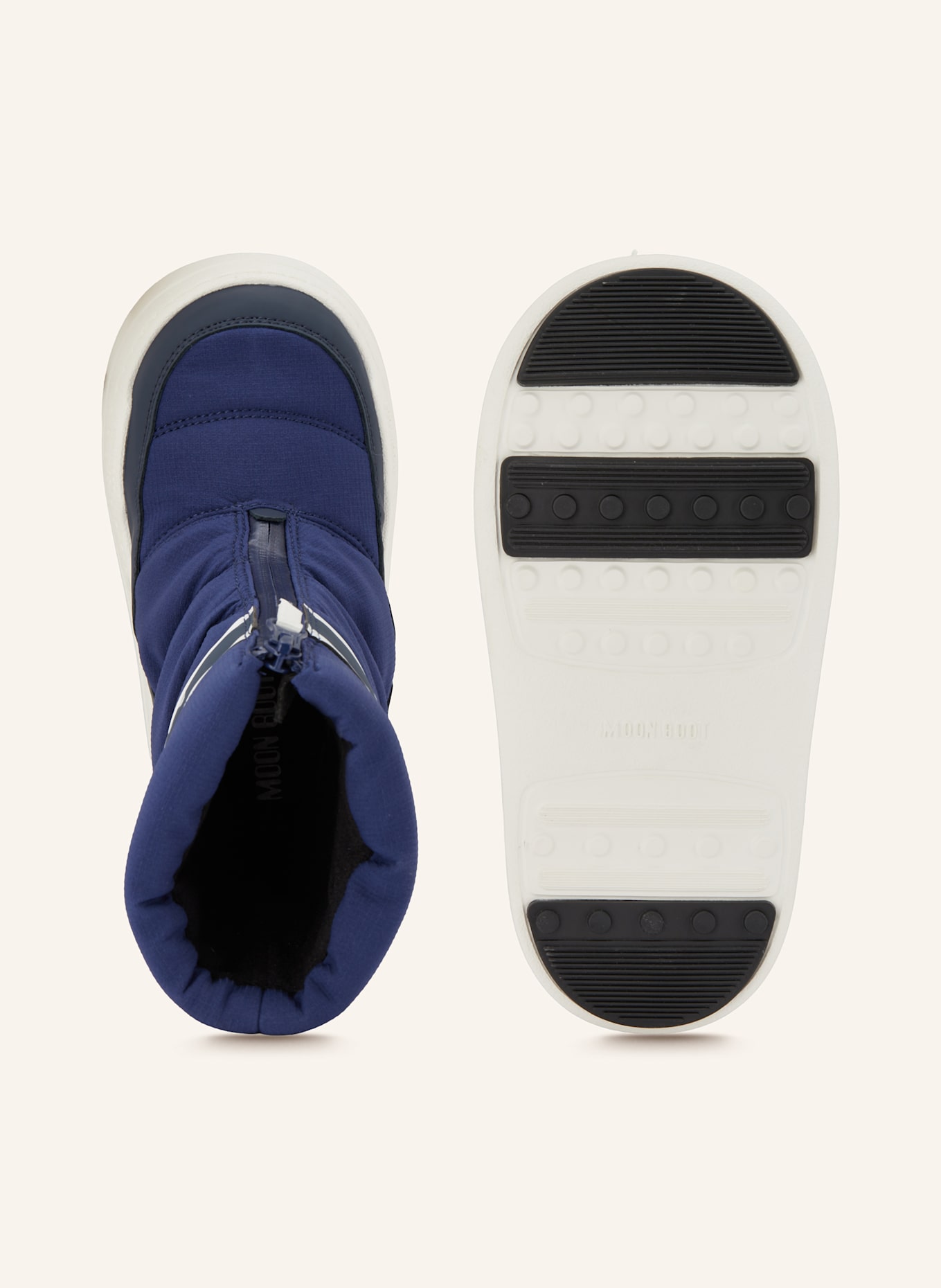 MOON BOOT Moon Boots JUNIOR PARK: DUNKELBLAU / WEISS