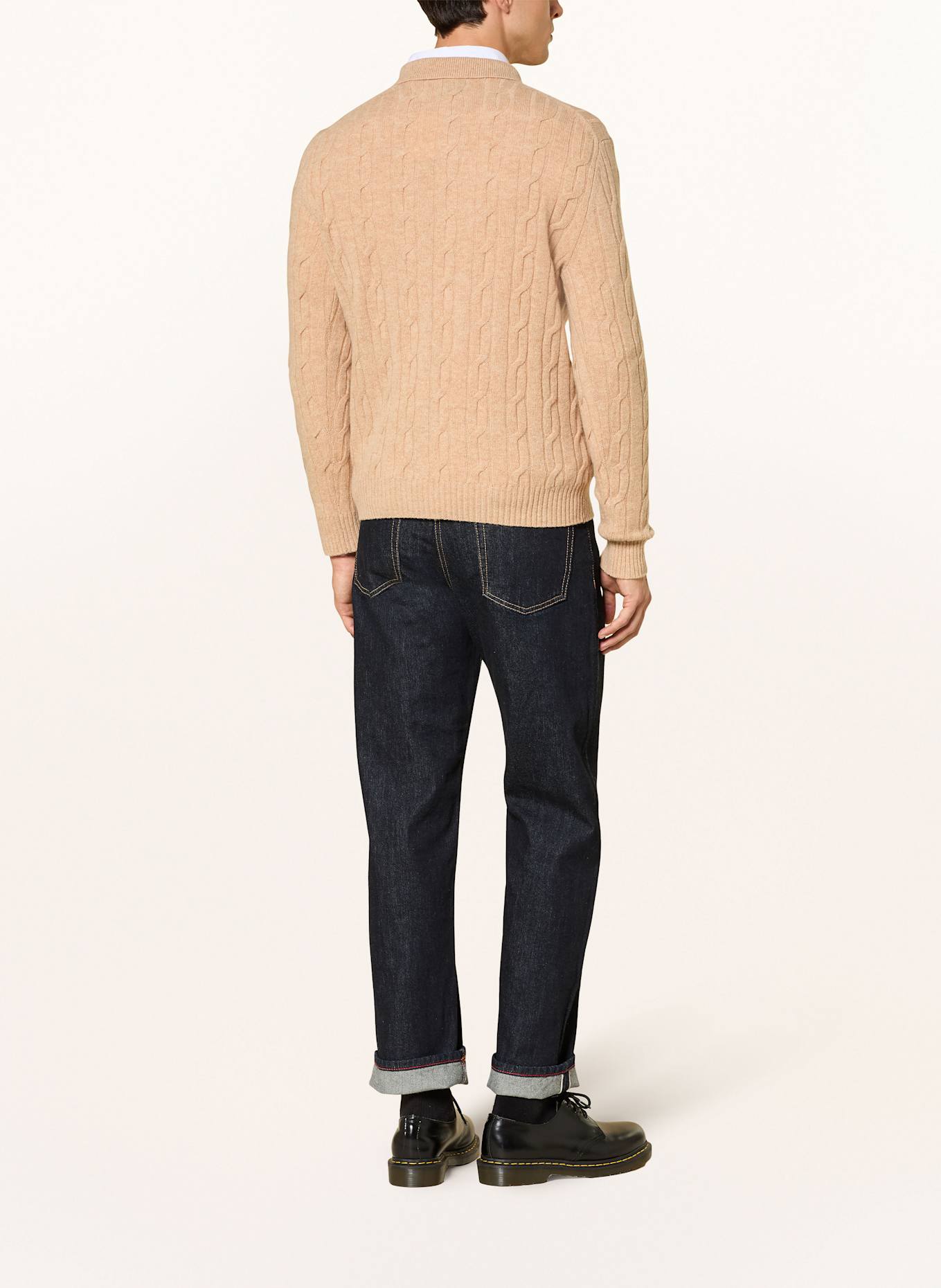 GANT Koszulka polo z dzianiny: BEŻOWY