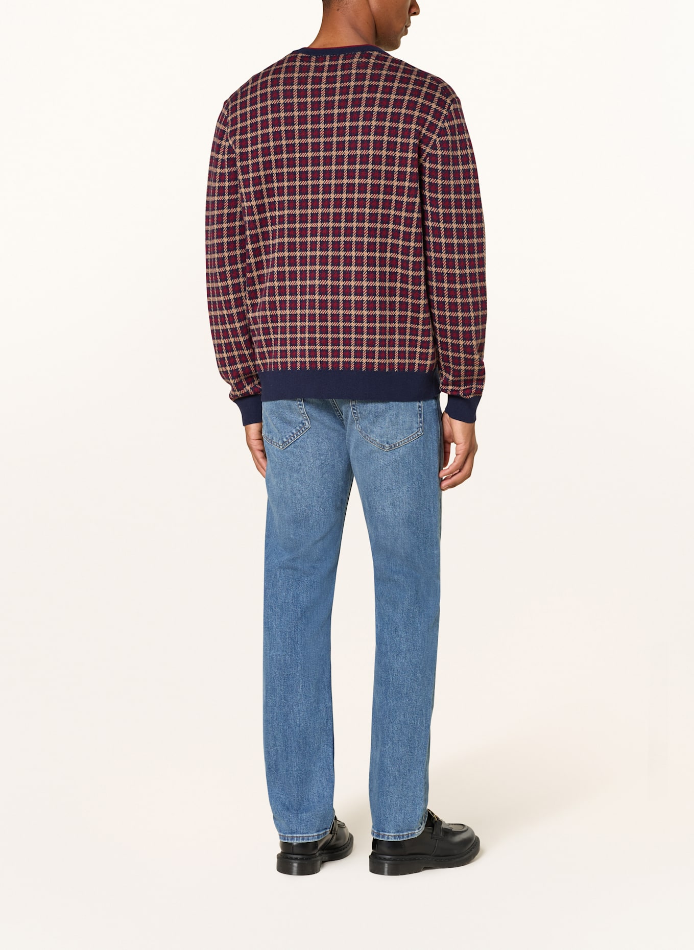 GANT Pullover: DUNKELBLAU / DUNKELROT / BEIGE