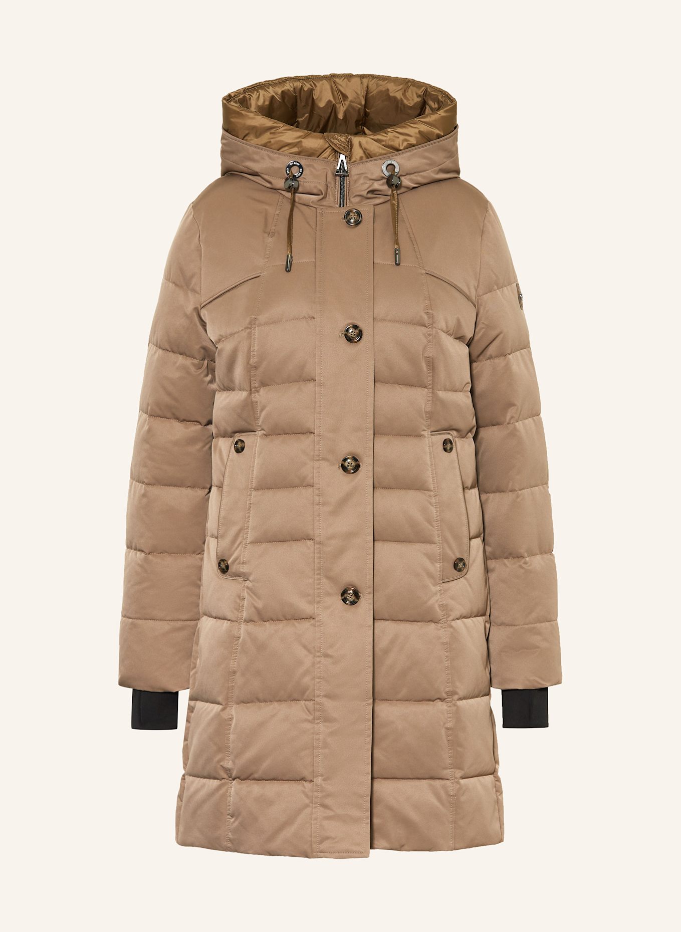 GIL BRET Steppmantel mit DUPONT™ SORONA®-Isolierung: HELLBRAUN