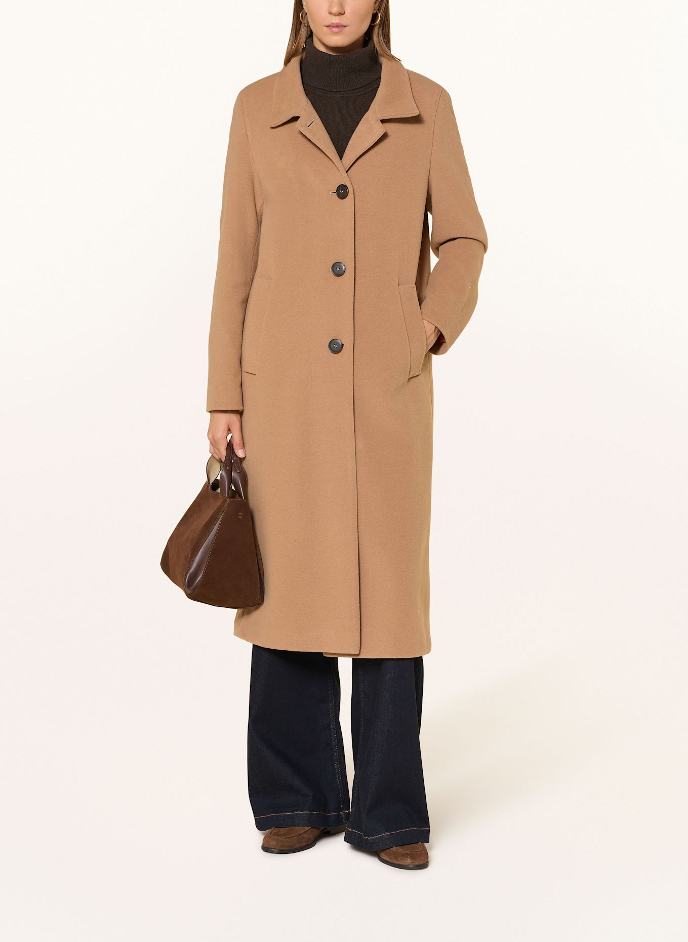 FUCHS SCHMITT Wollmantel: CAMEL