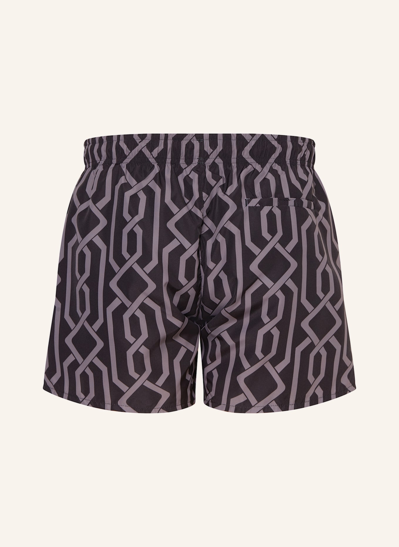 HUGO Badeshorts DODY: SCHWARZ / GRAU