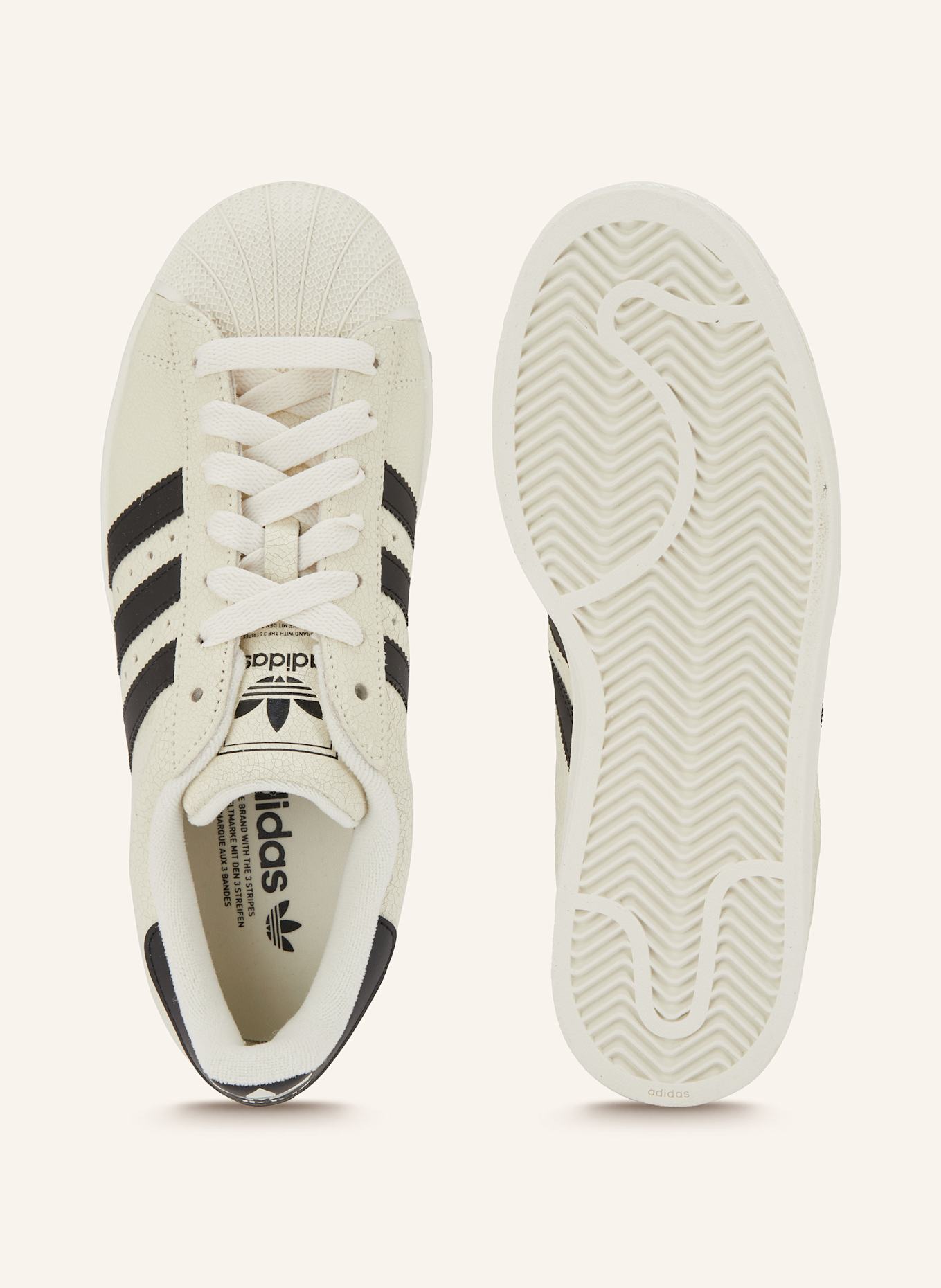 adidas Originals Sneaker SUPERSTAR II: ECRU / SCHWARZ