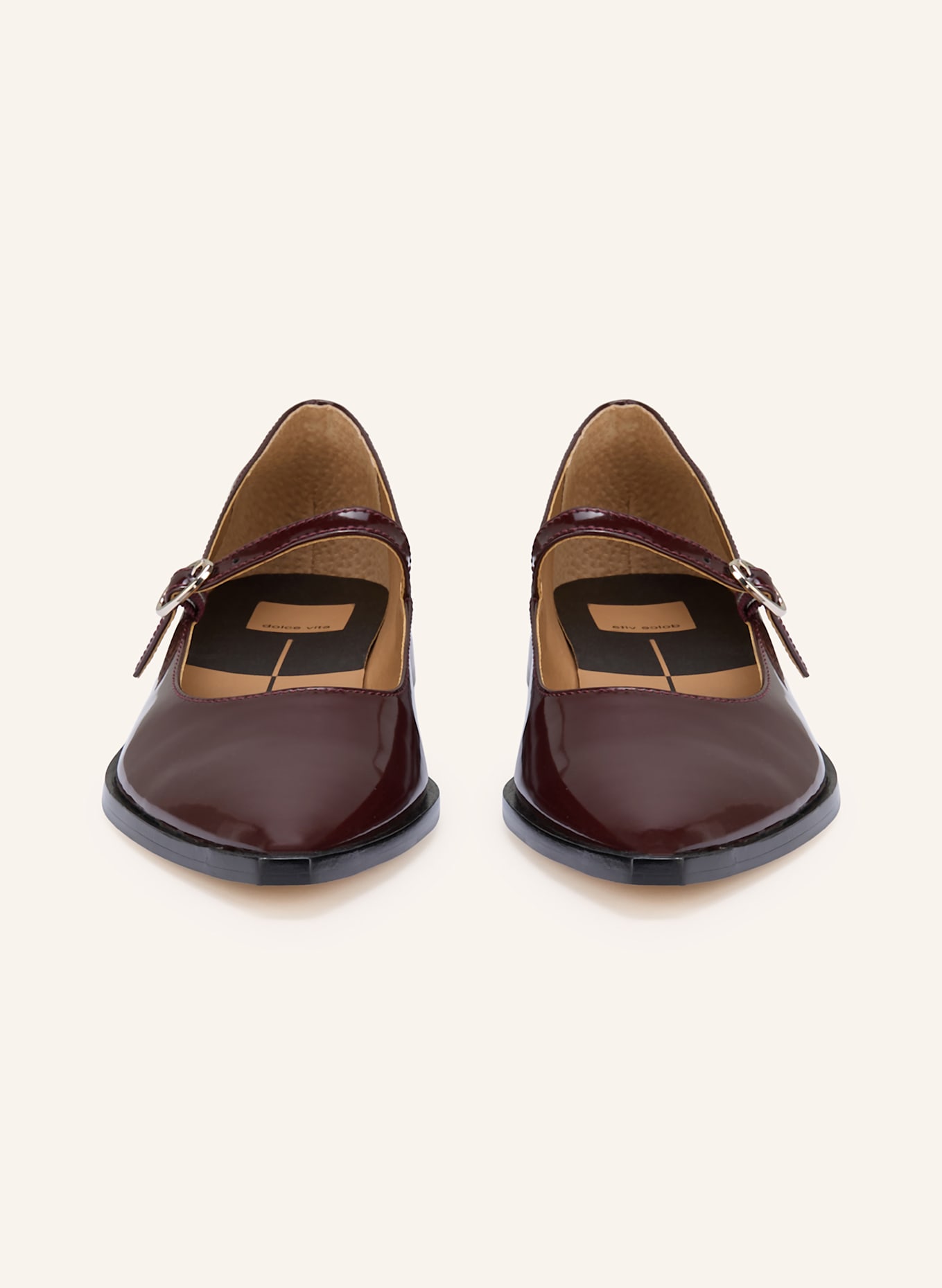 Dolce Vita Mary-Jane-Ballerinas LARGO: DUNKELROT