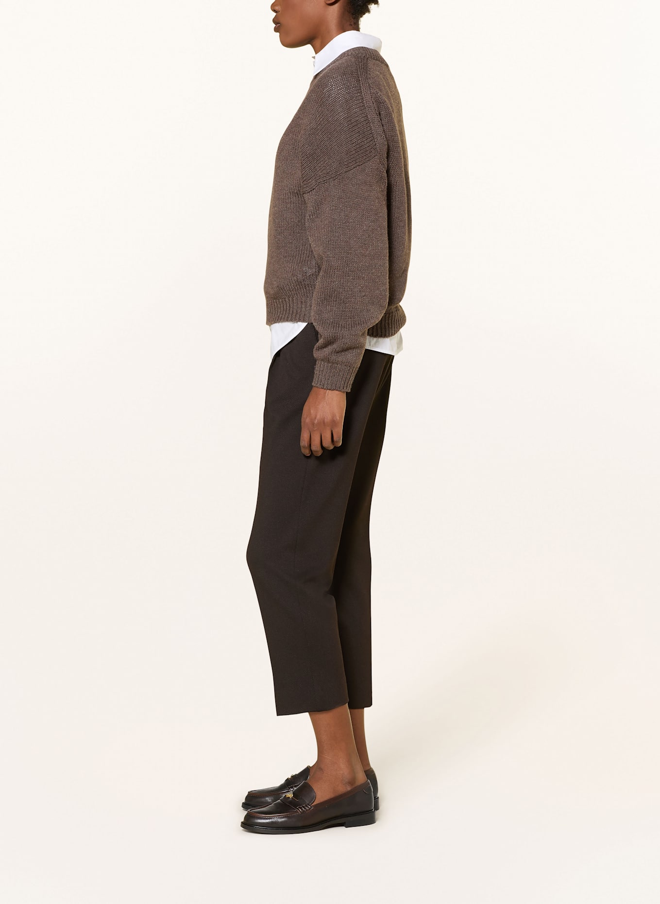 Dondup Jersey-Chino: DUNKELBRAUN