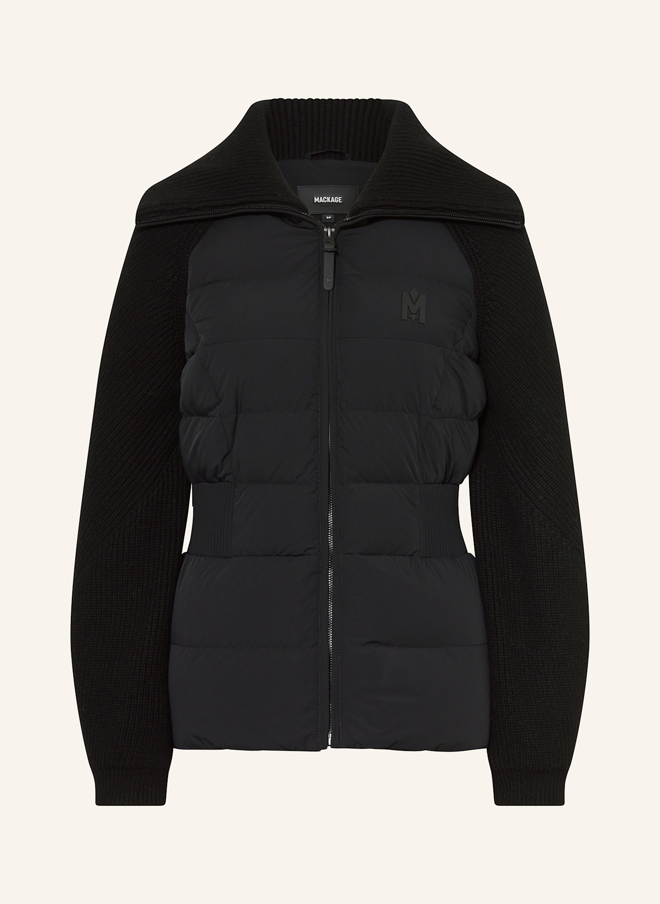 Mackage Daunenjacke FOXY im Materialmix: SCHWARZ