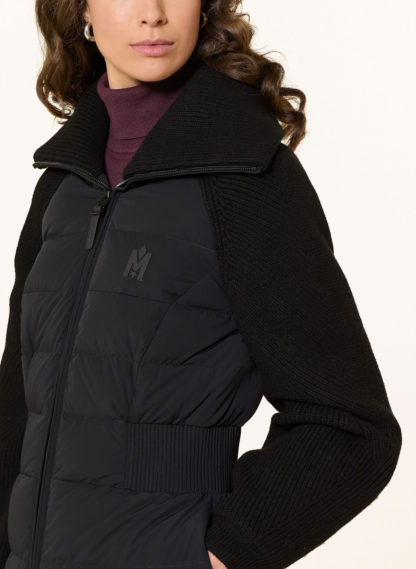 Mackage Daunenjacke FOXY im Materialmix: SCHWARZ