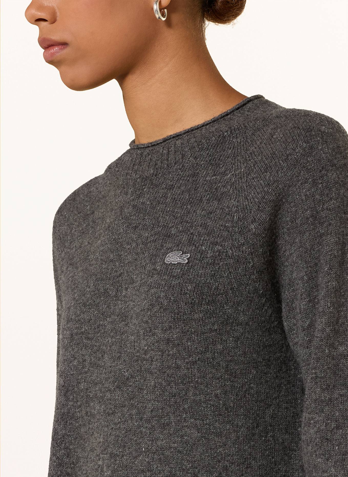 LACOSTE Pullover: DUNKELGRAU