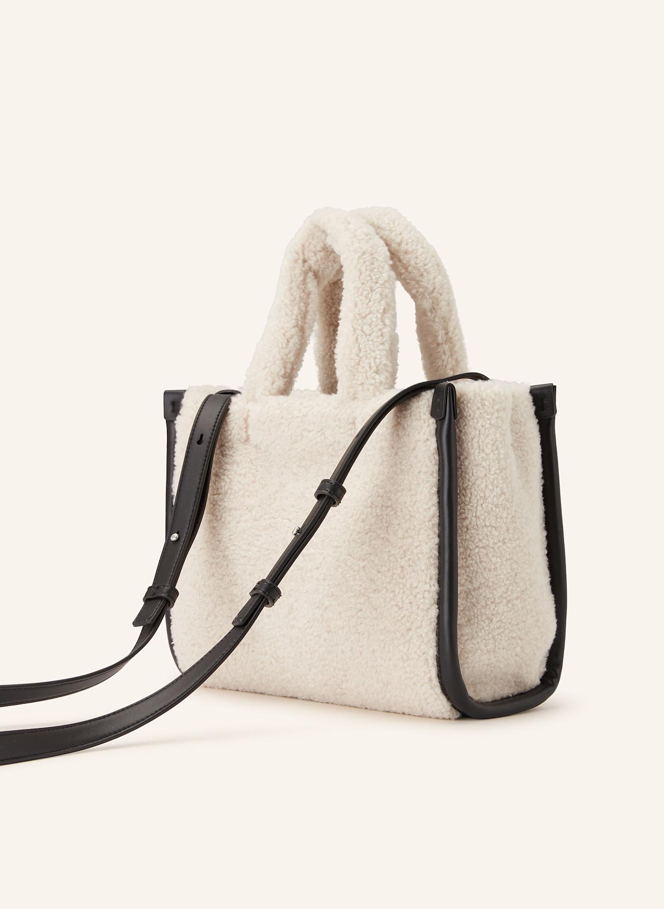 LACOSTE Kabelka HERITAGE SMALL: KRÉMOVÁ / ČERNÁ