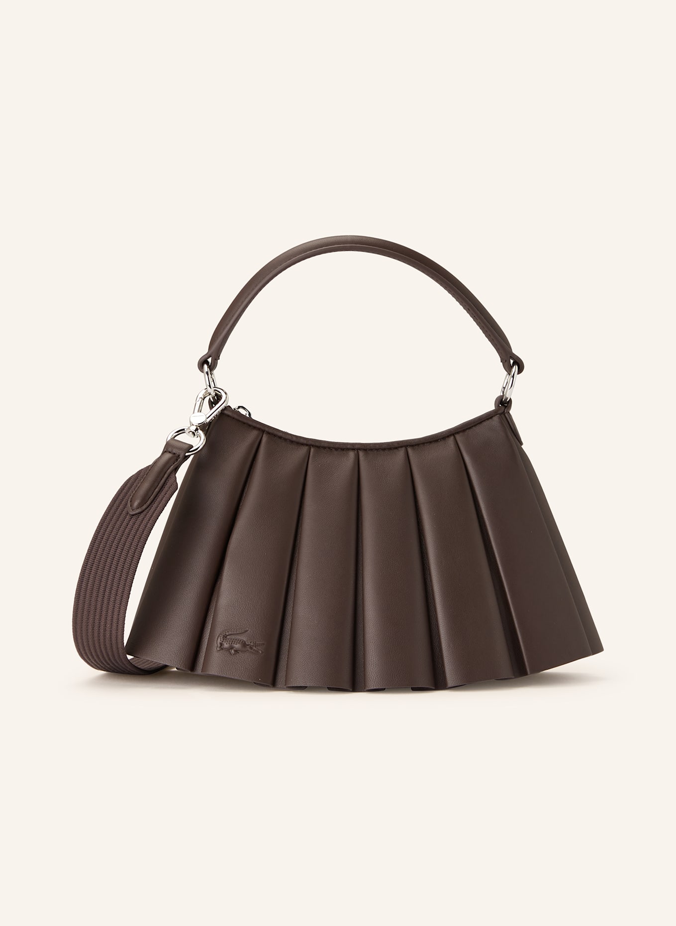 LACOSTE Umhängetasche RUNWAY LENGLEN SMALL: DUNKELBRAUN