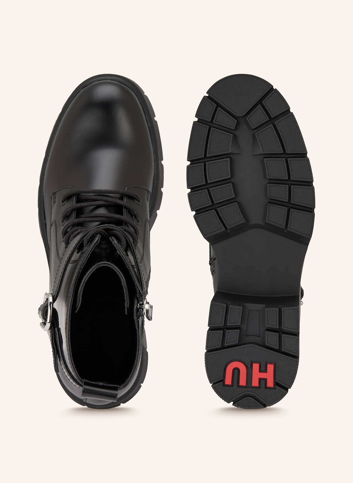 HUGO Biker Boots KRIS: SCHWARZ