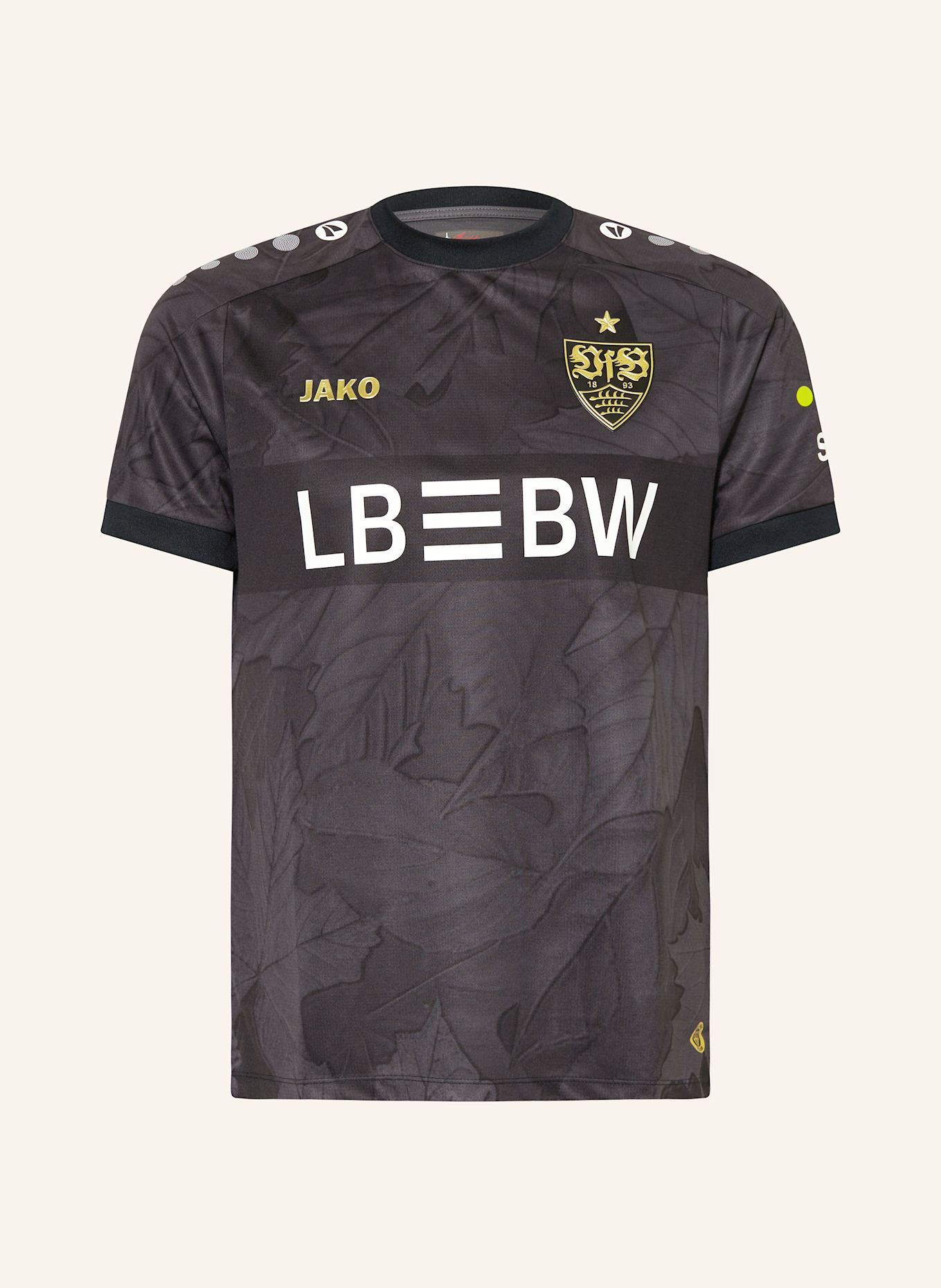 VfB Stuttgart Auswärtstrikot VFB STUTTGART 25/26: SCHWARZ / WEISS / GOLD