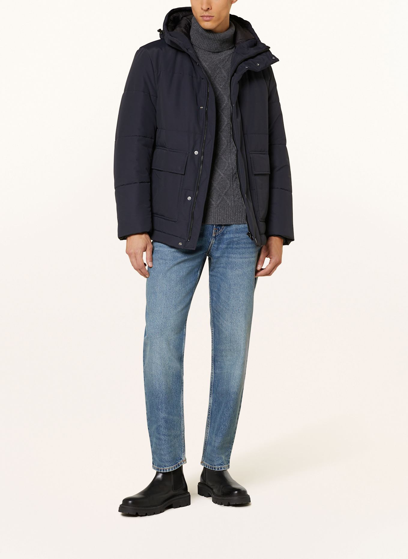 JOOP! JEANS Steppjacke OXLEY: DUNKELBLAU