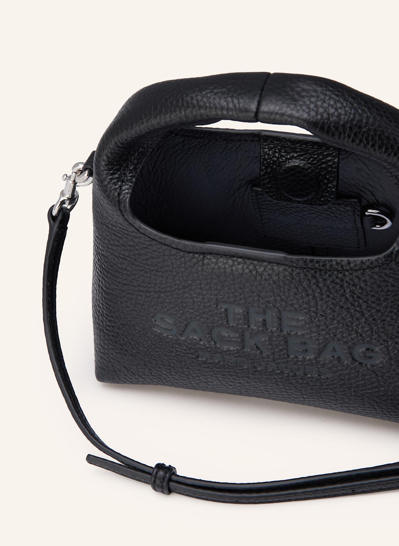 MARC JACOBS Umhängetasche THE MICRO CROSSBODY SACK BAG: SCHWARZ