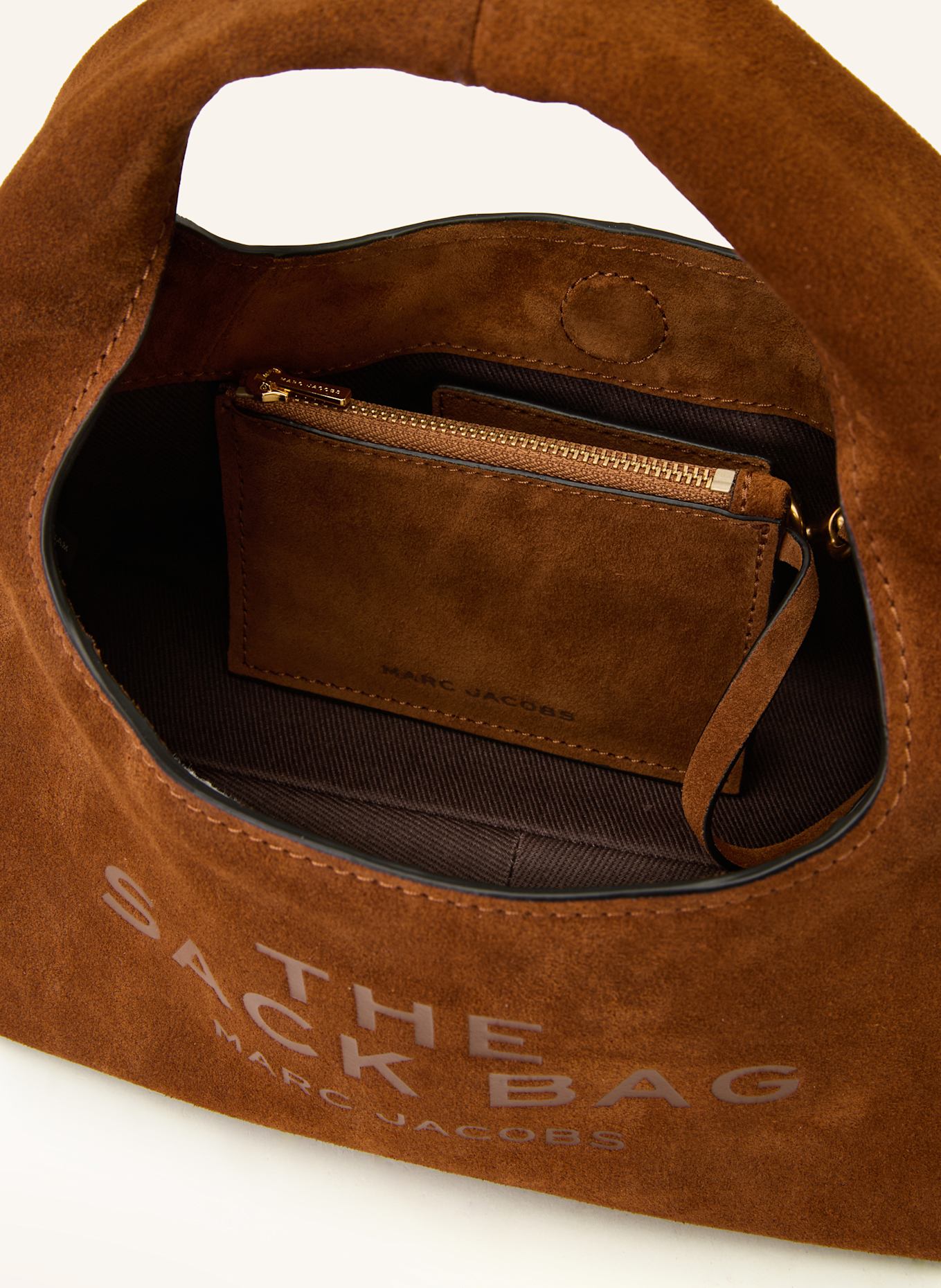 MARC JACOBS Handtasche THE MINI SACK BAG mit Innentasche: COGNAC