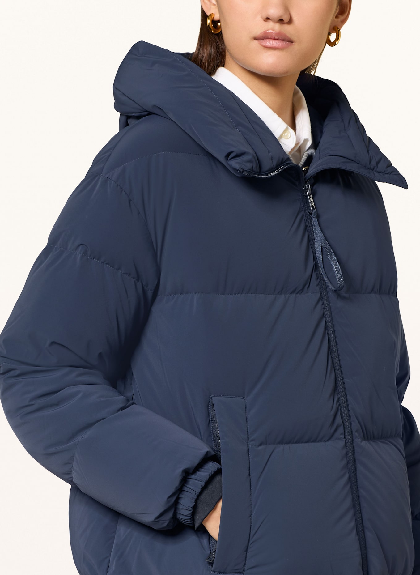 IQ STUDIO Daunenmantel: DUNKELBLAU