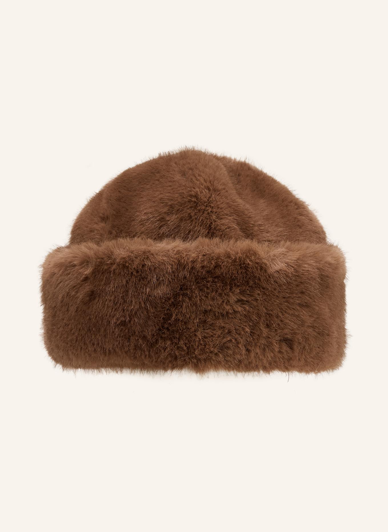 MRS & HUGS Bucket-Hat aus Kunstfell: BRAUN