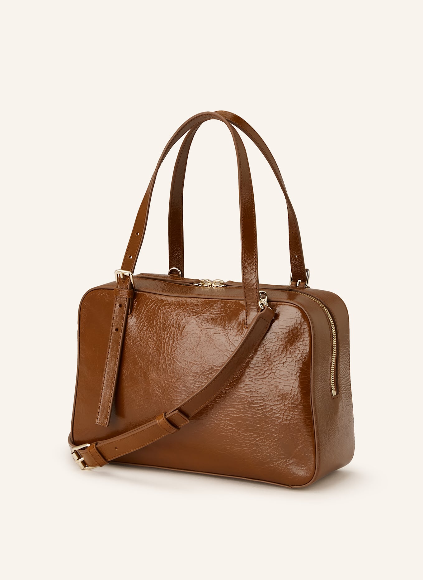 A.P.C. VIRGINIE BOX handbag: BROWN