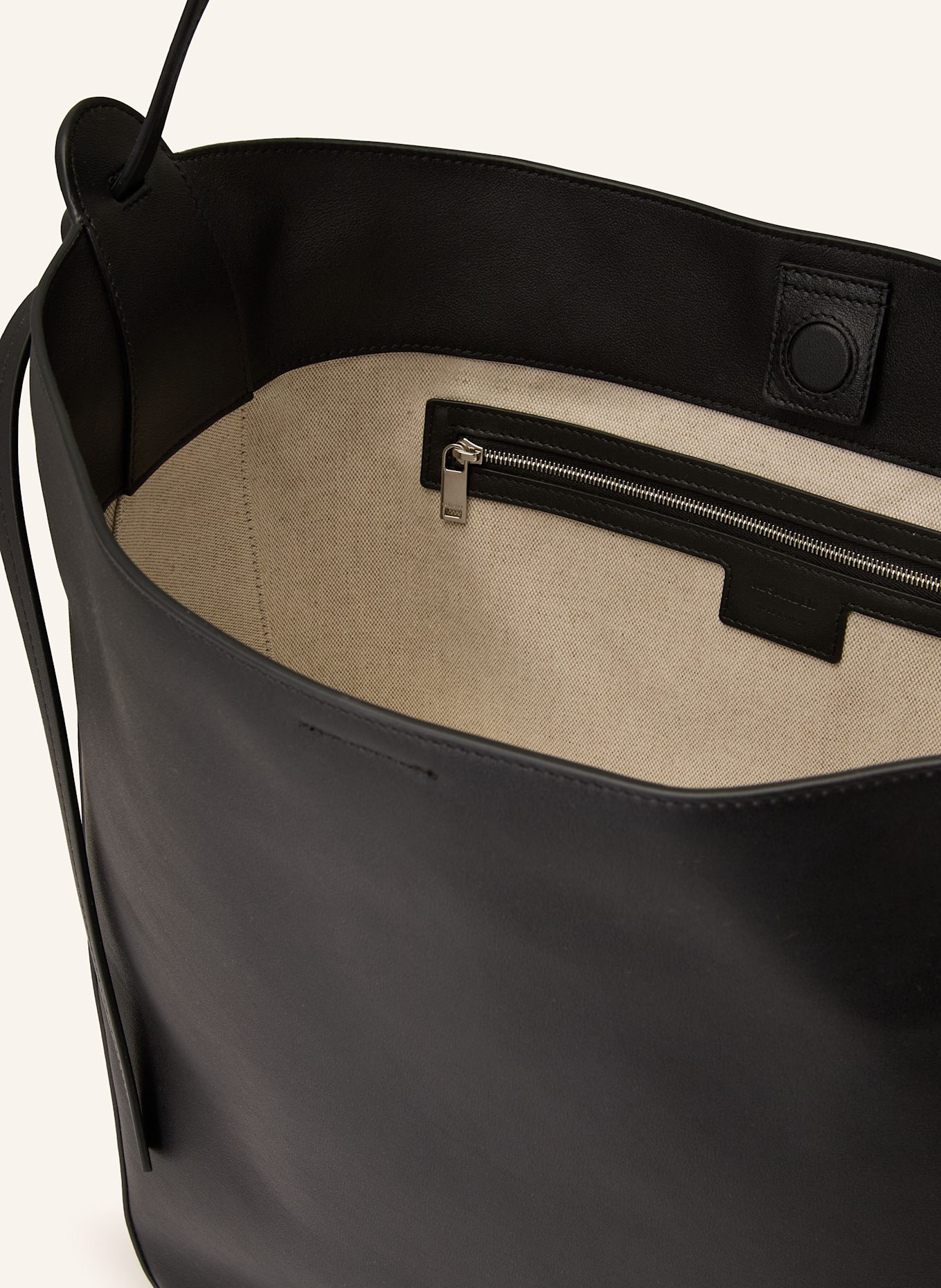 JIL SANDER Shopper MEDIUM: SCHWARZ