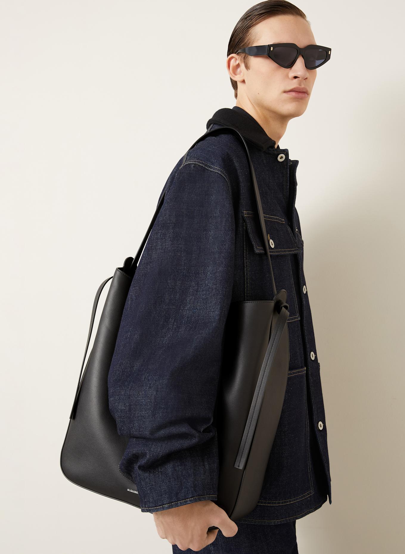 JIL SANDER Shopper MEDIUM: SCHWARZ