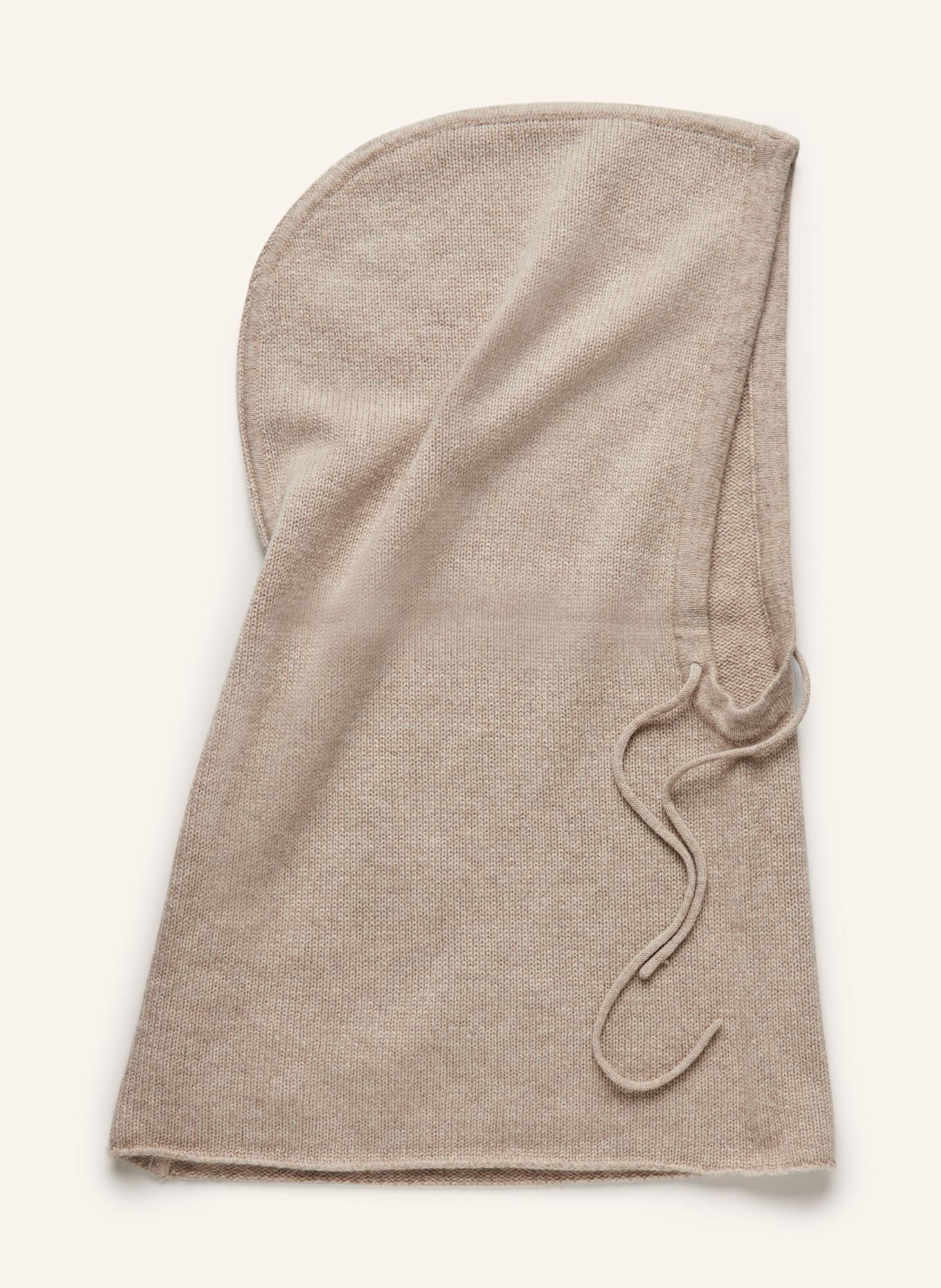 S.MARLON Cashmere-Balaclava: BEIGE