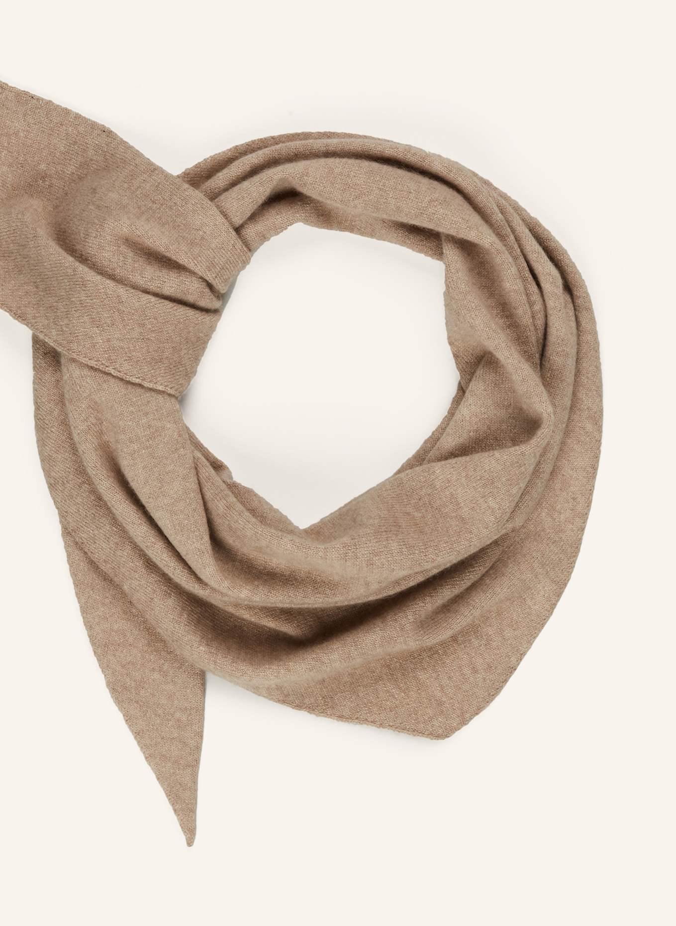S.MARLON Dreieckstuch aus Cashmere: BEIGE